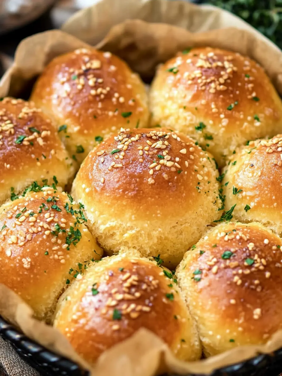 Cloud-Like Keto Garlic Rolls