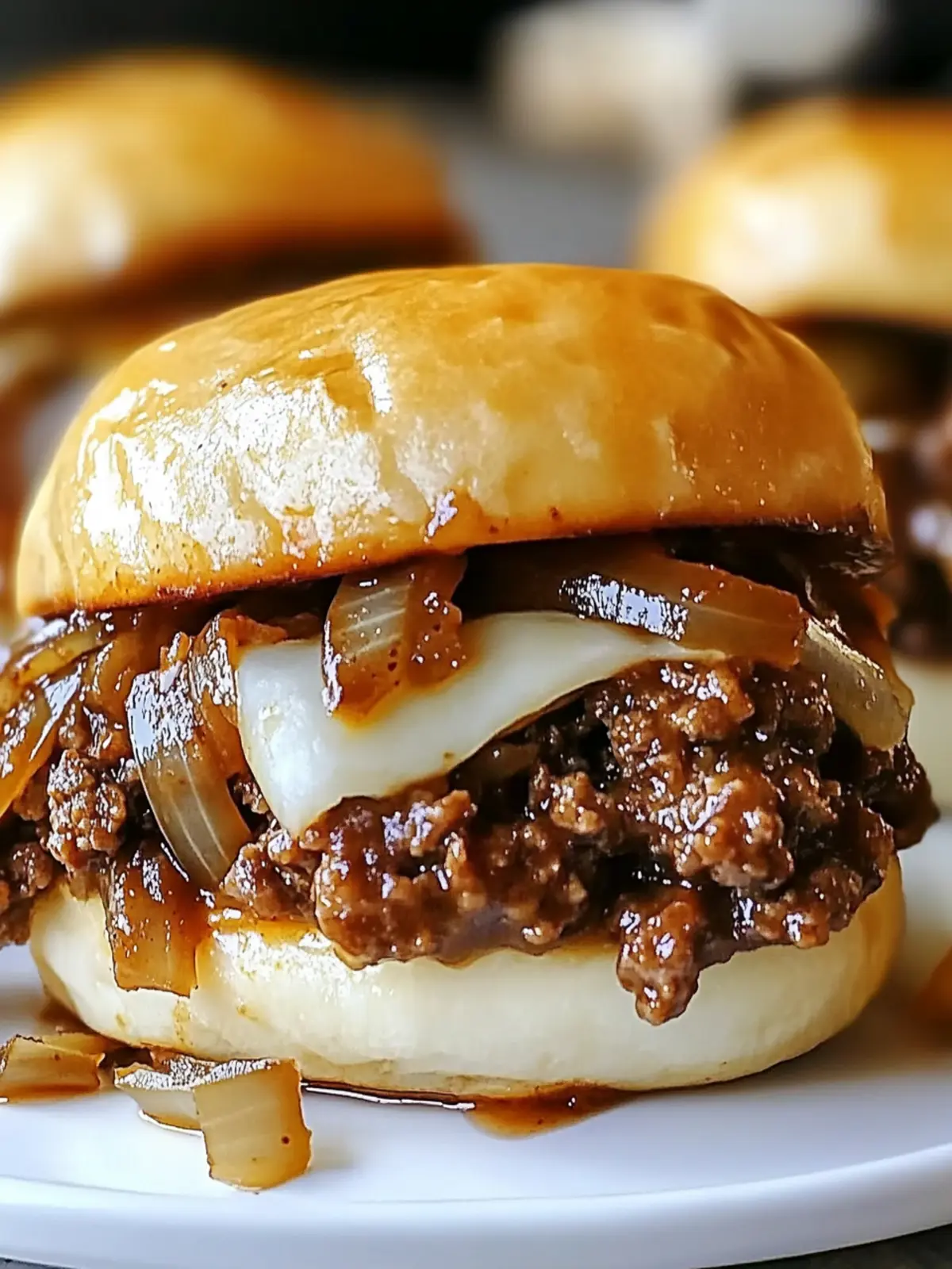 Irresistible French Onion Beef Sloppy Joes