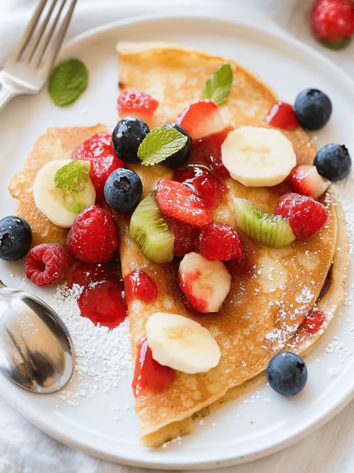 Healthy Oat Crepes