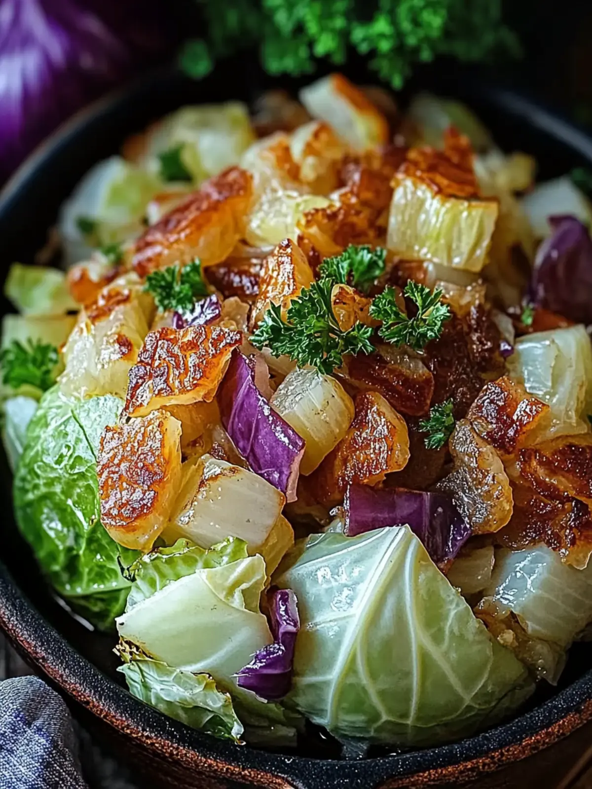 Sizzling Cabbage Delight