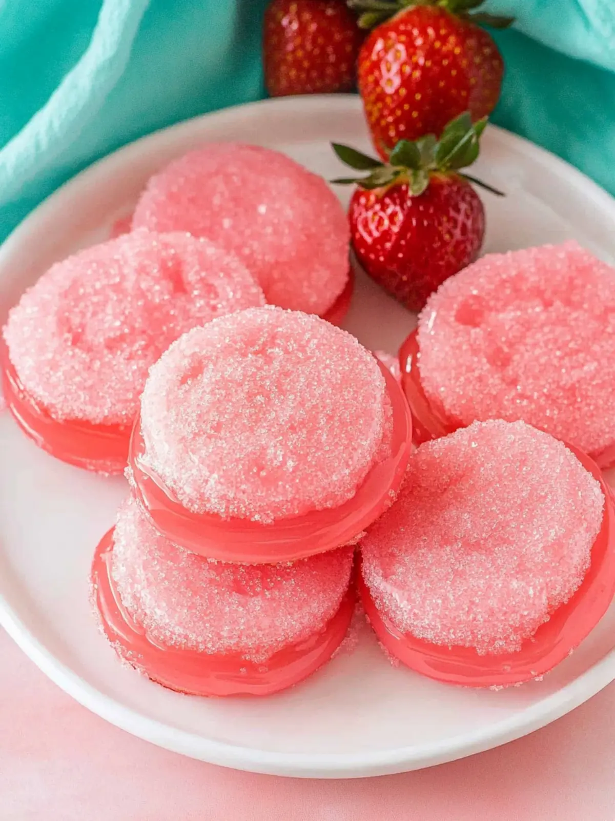 Strawberry Jello Sugar Cookies