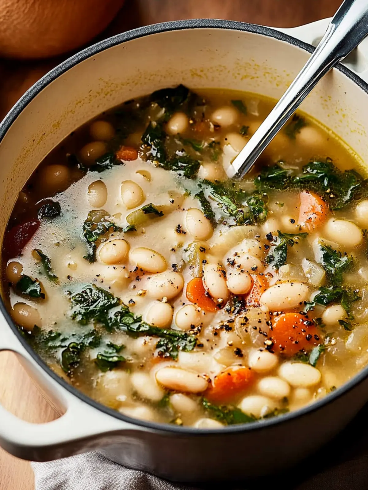 Hearty Tuscan White Bean Soup