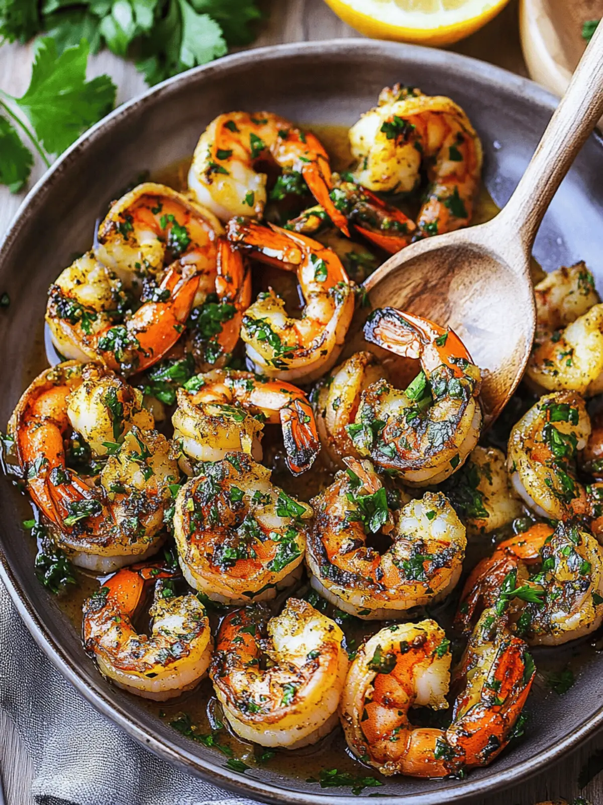 Pan Seared Chimichurri Shrimp