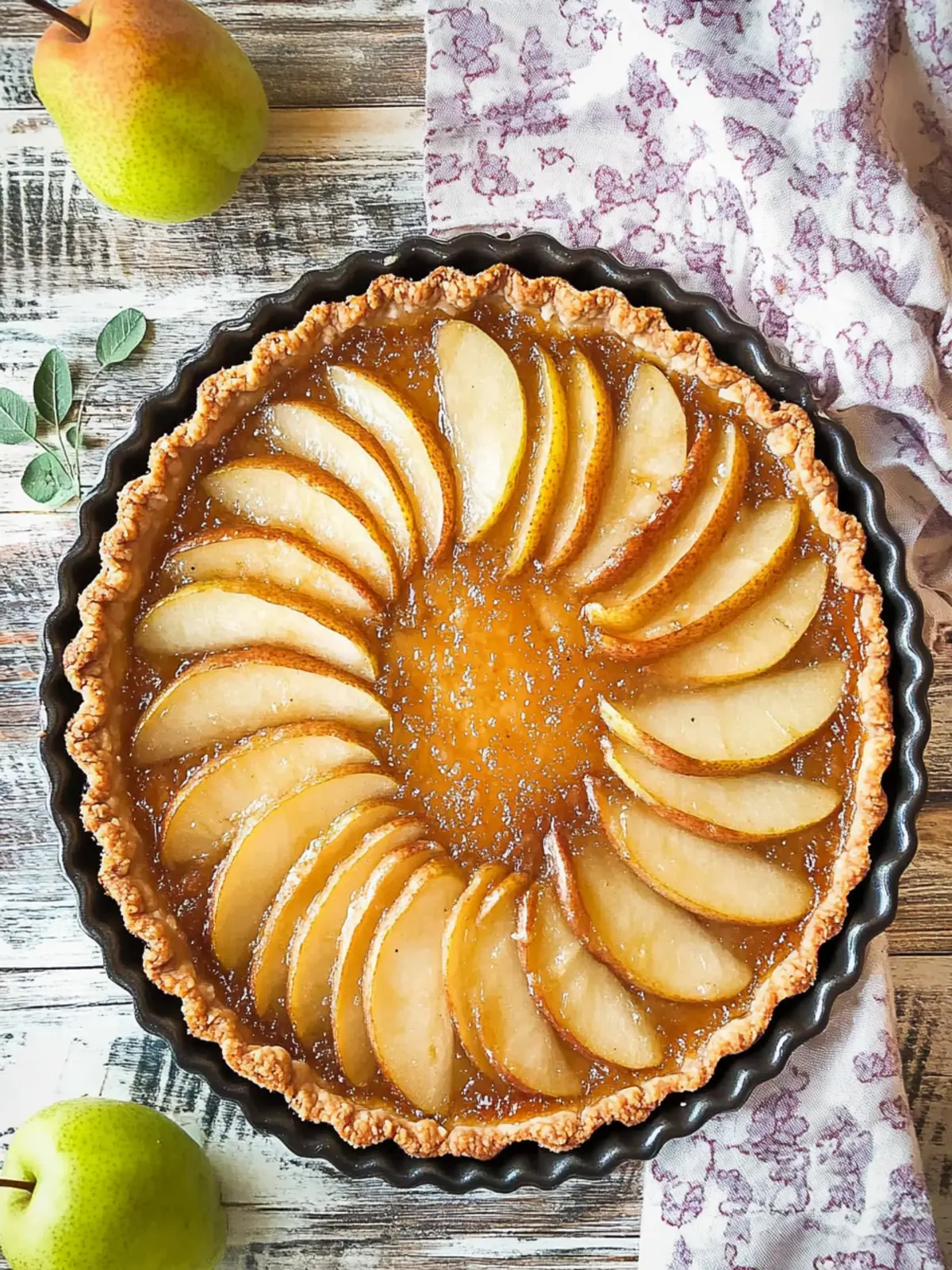 10 Minute (Beautiful) French Pear Tart
