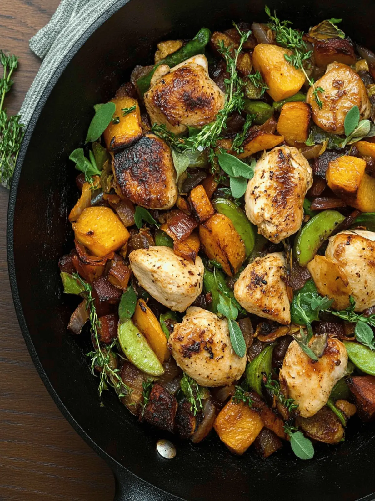 Autumn Harvest Chicken Skillet
