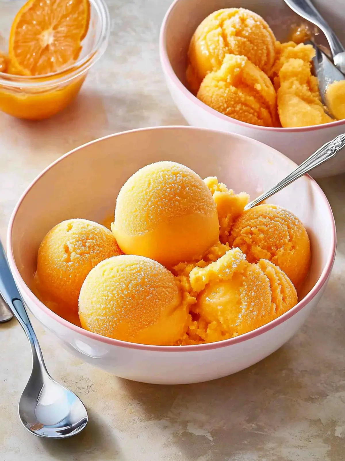 1-Ingredient Tangerine Sorbet