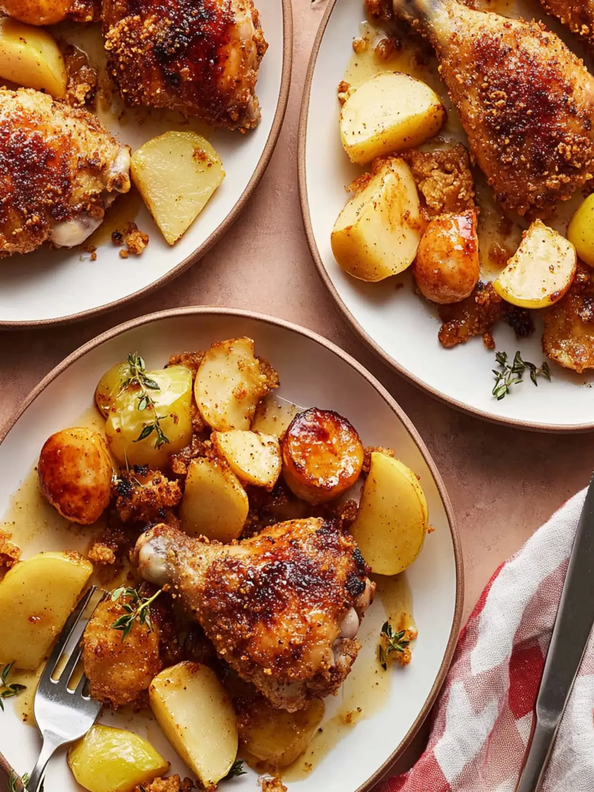 Sheet Pan Honey Dijon Crispy Chicken