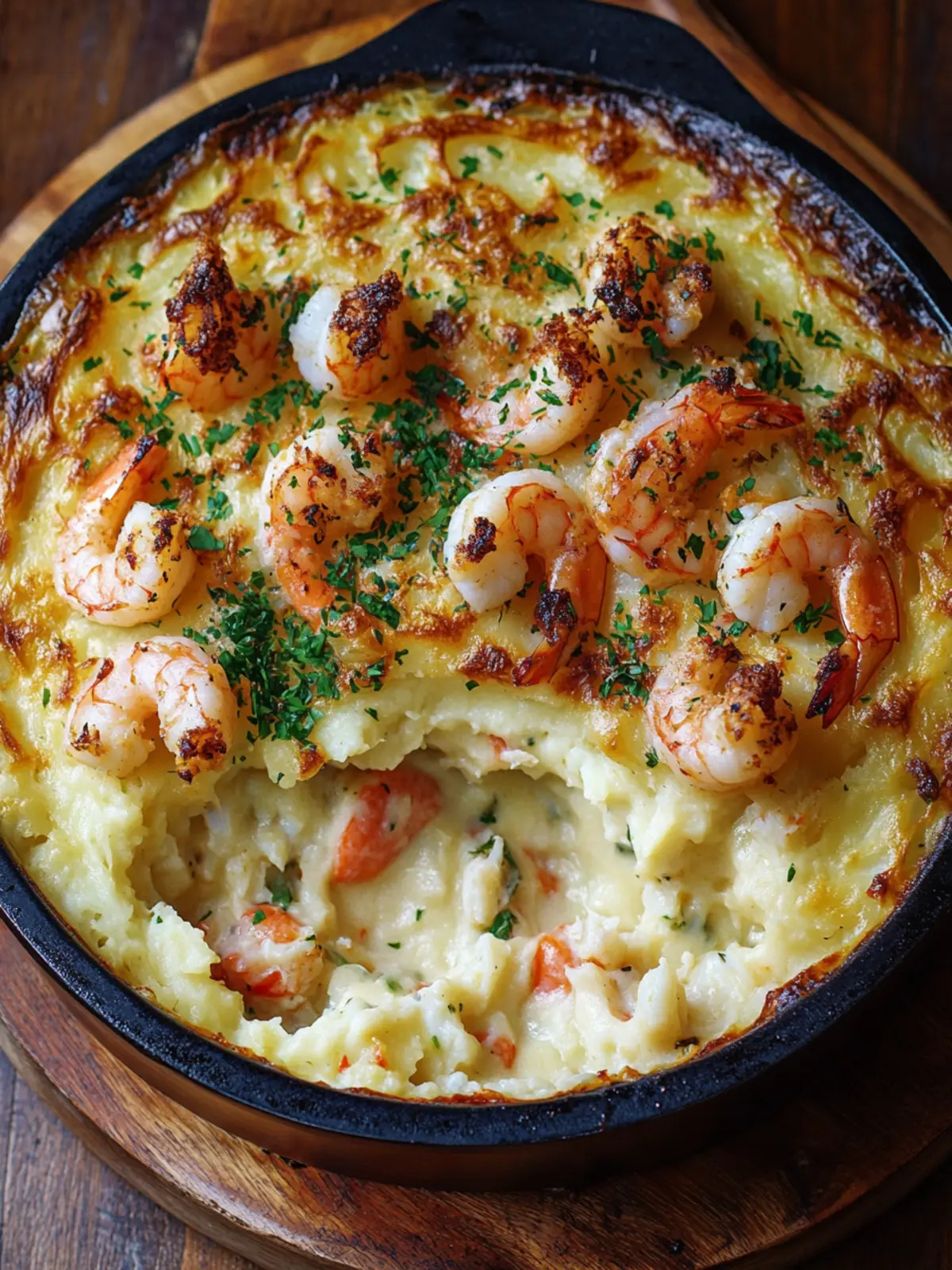 Seafood Shepherd’s Pie Recipe with Crab & Shrimp