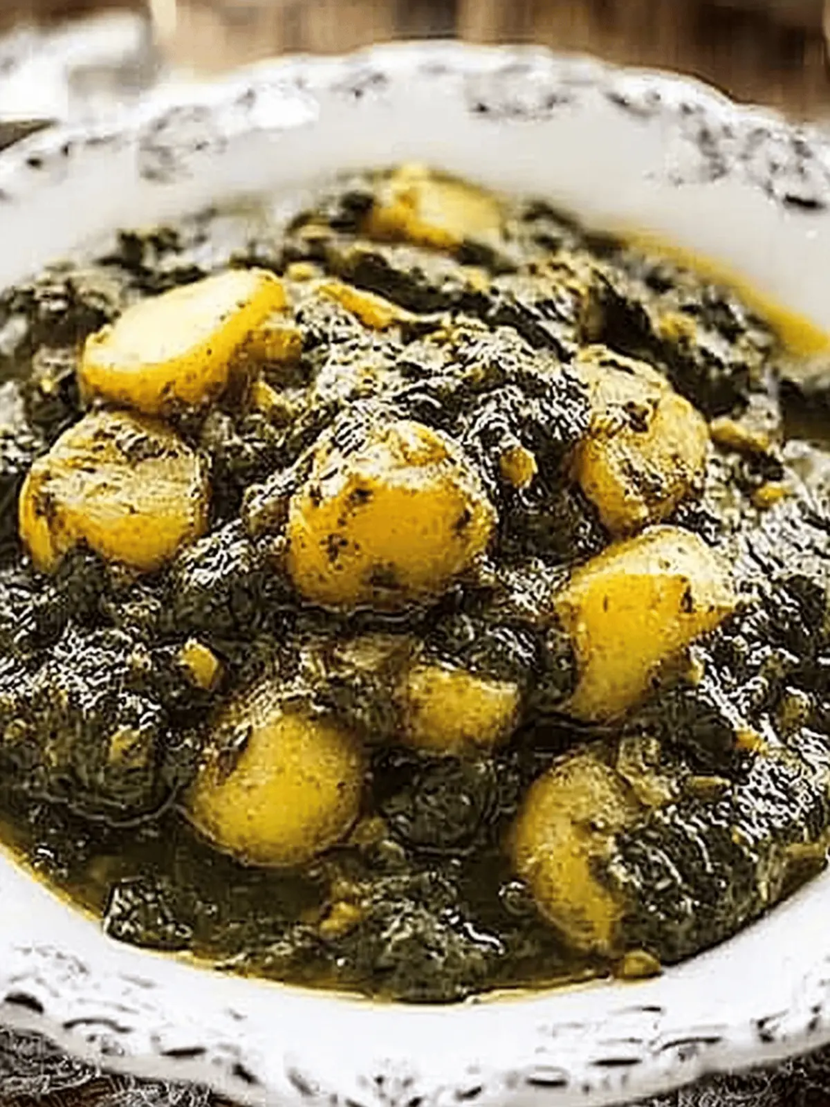 Aloo Palak (Potato and Spinach Curry)