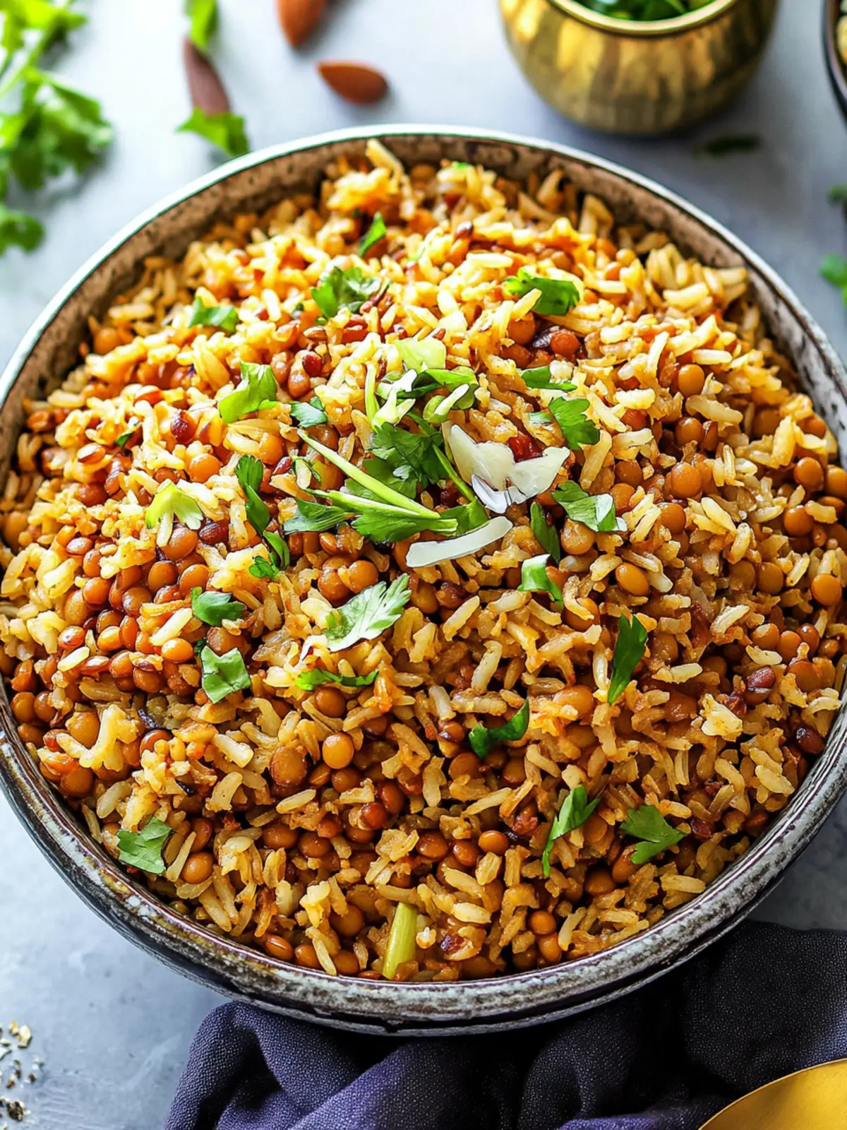 Mujadara (Lentils and Rice)