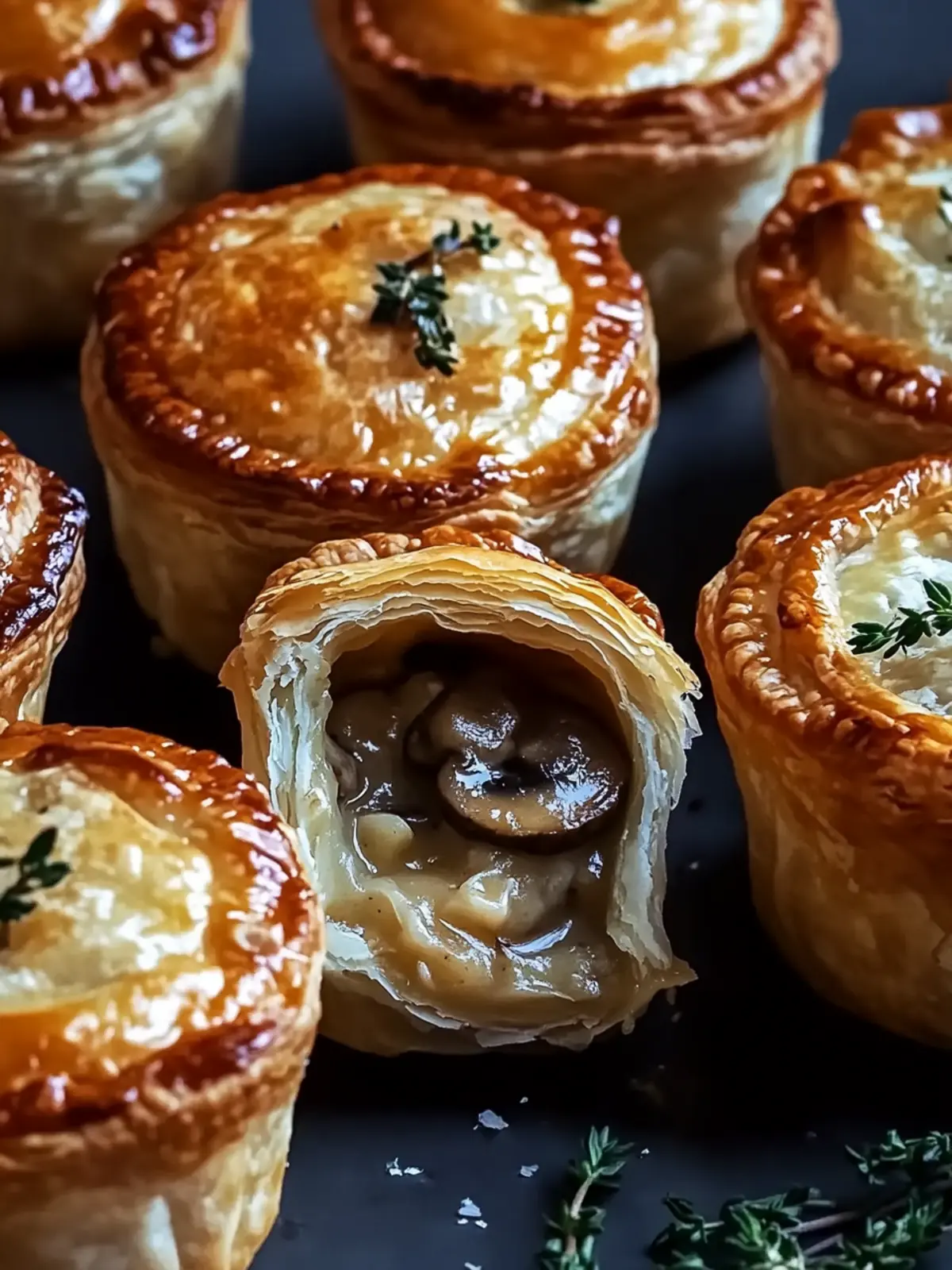 Mini Mushroom & Gruyère Pot Pies