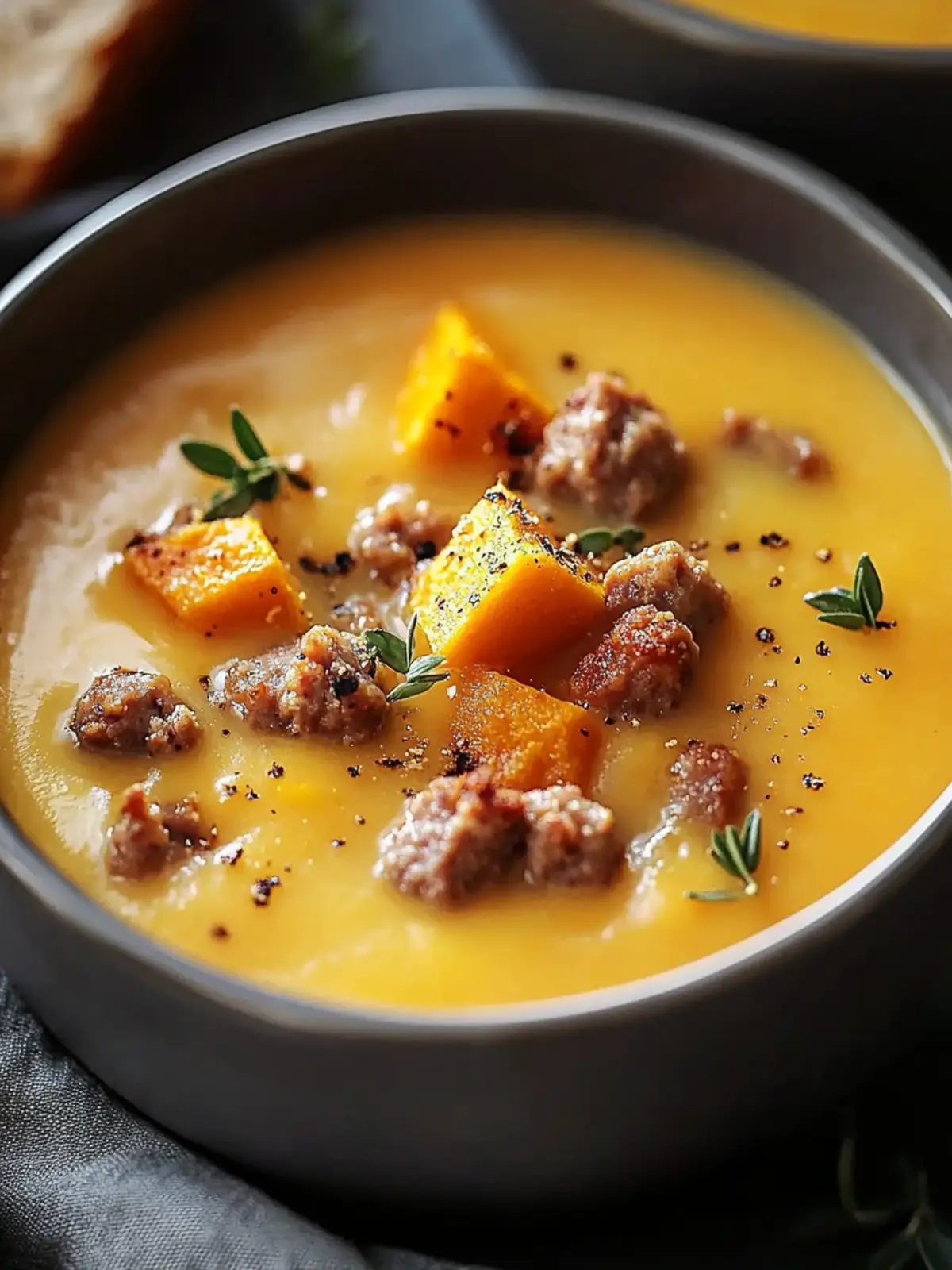 Creamy Sweet Potato and Sausage Soup