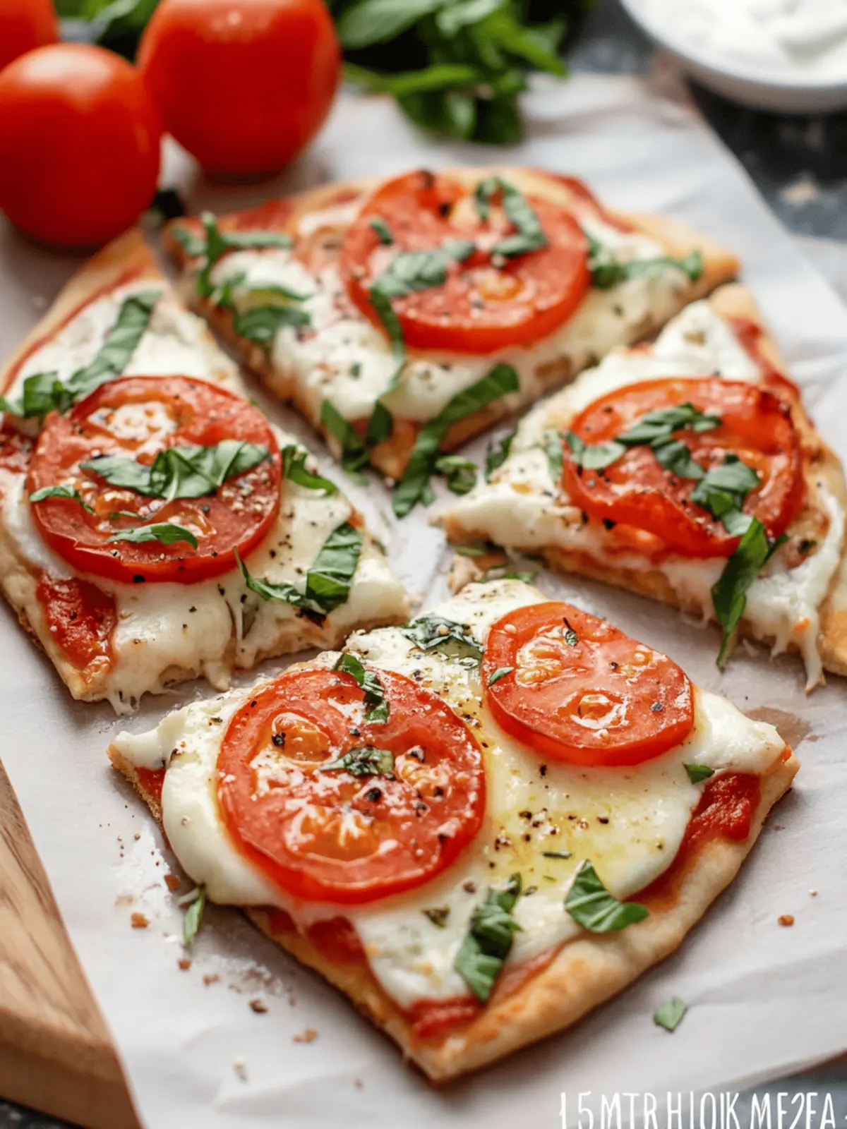 15-Minute Easy Margherita Flatbread Pizza
