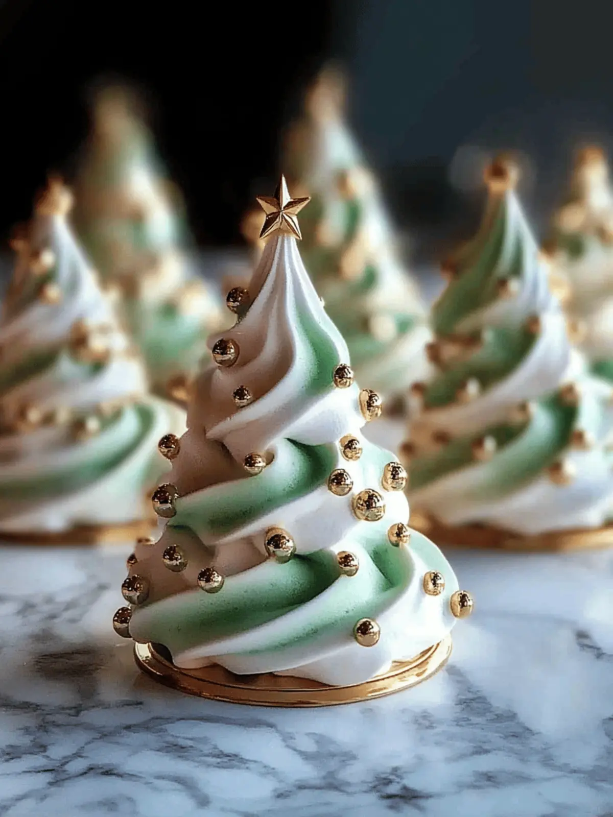 Christmas Tree Meringues Recipe