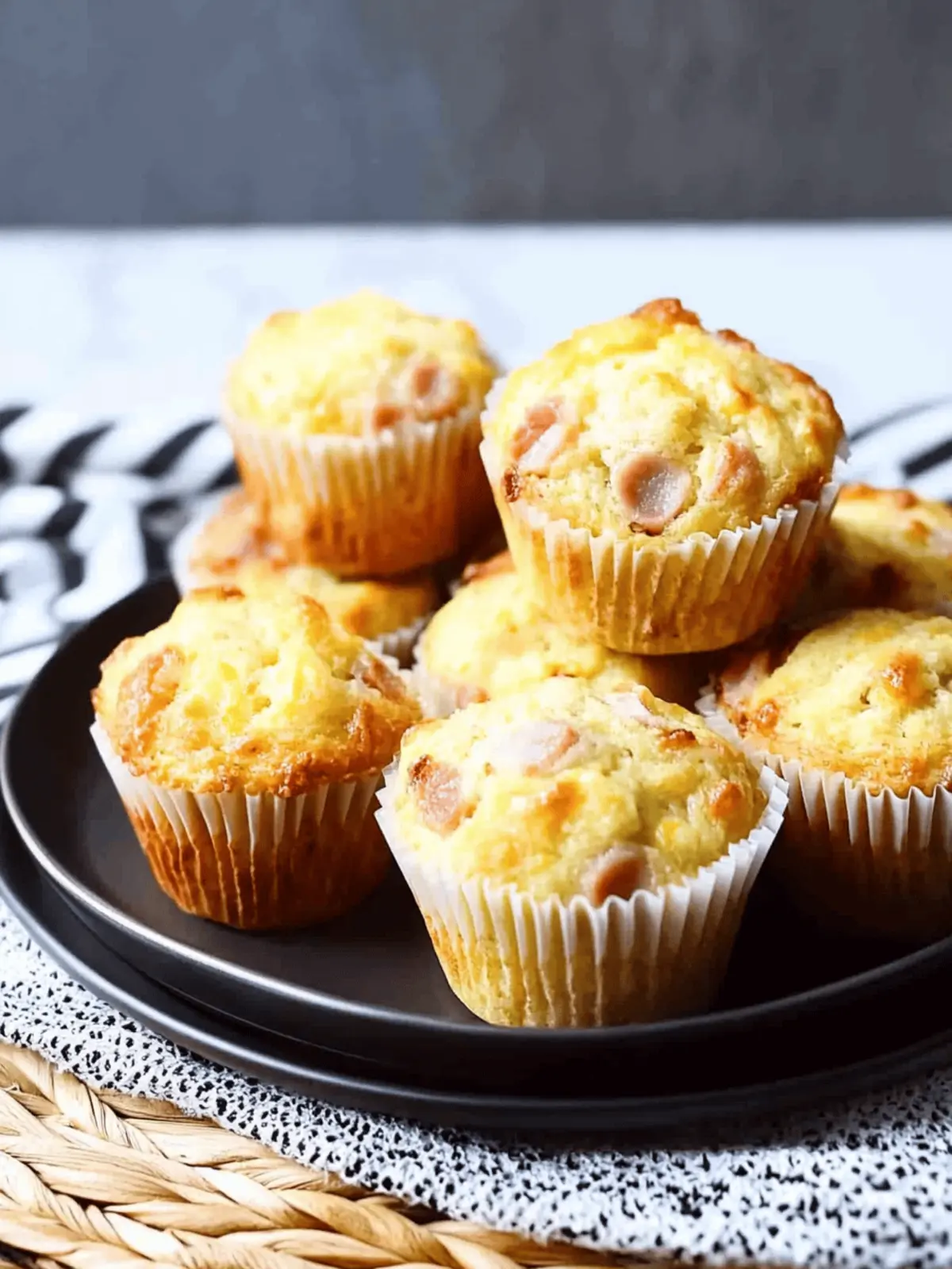 Ham and Cheese Muffins