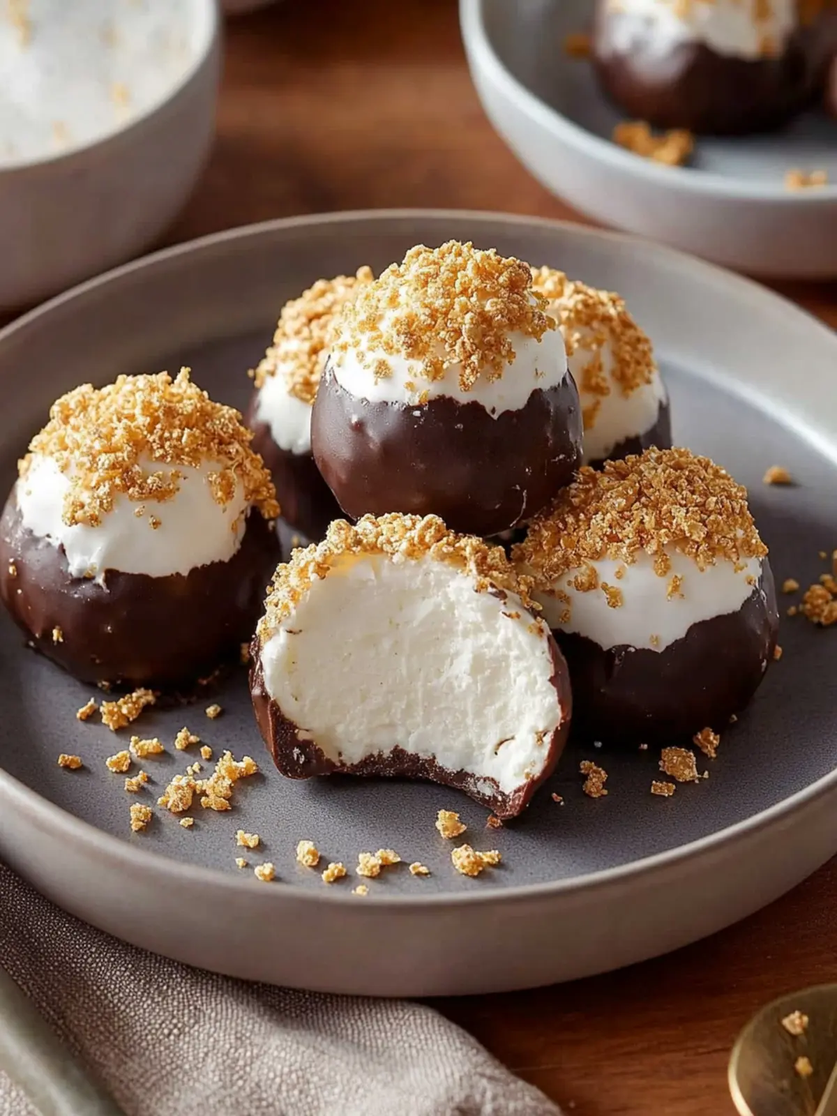 S’mores Marshmallow Truffles