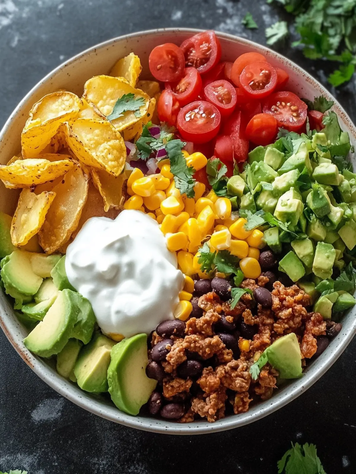 Loaded Potato Taco Bowl