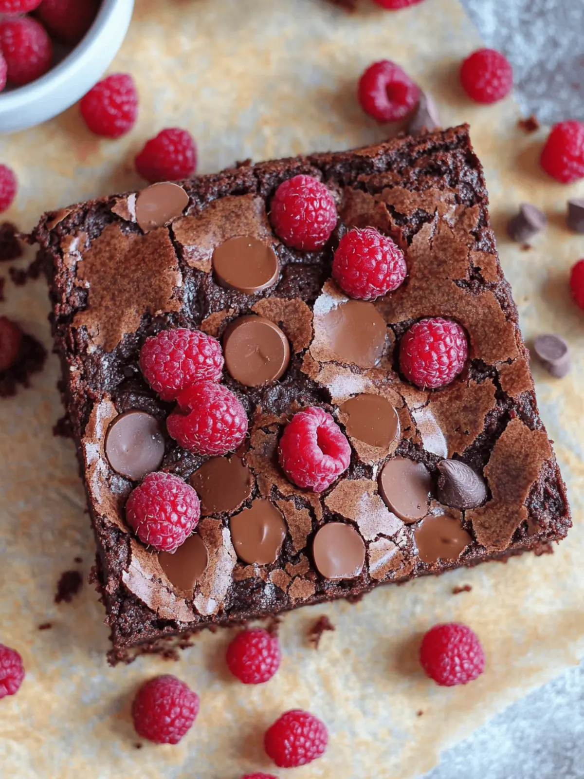 Chocolate Raspberry Brownies
