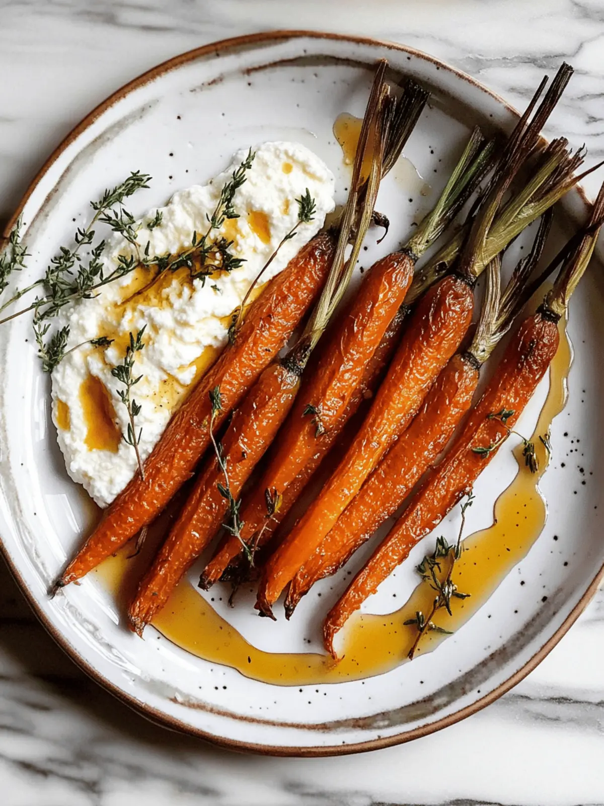 Roasted Carrots with Whipped Ricotta and Hot Honey