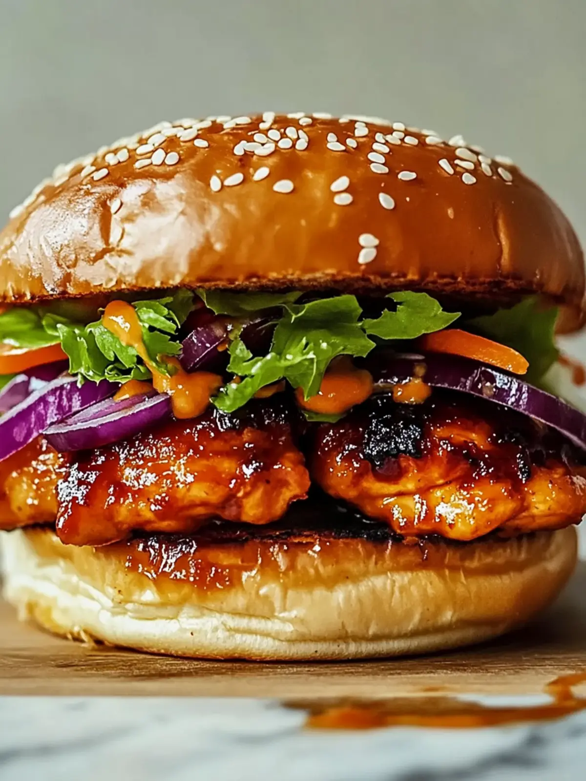 Korean BBQ Chicken Sandwich