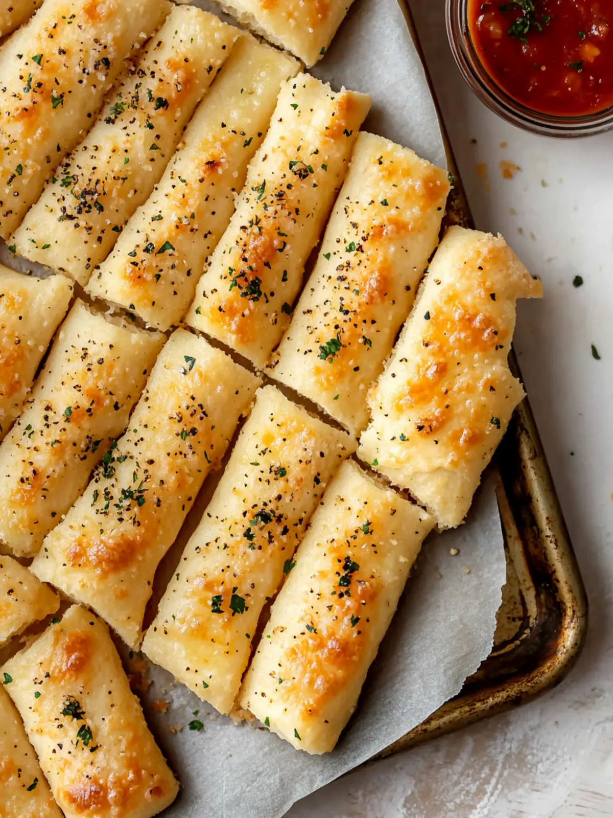 Quick & Easy Sheet Pan Breadsticks