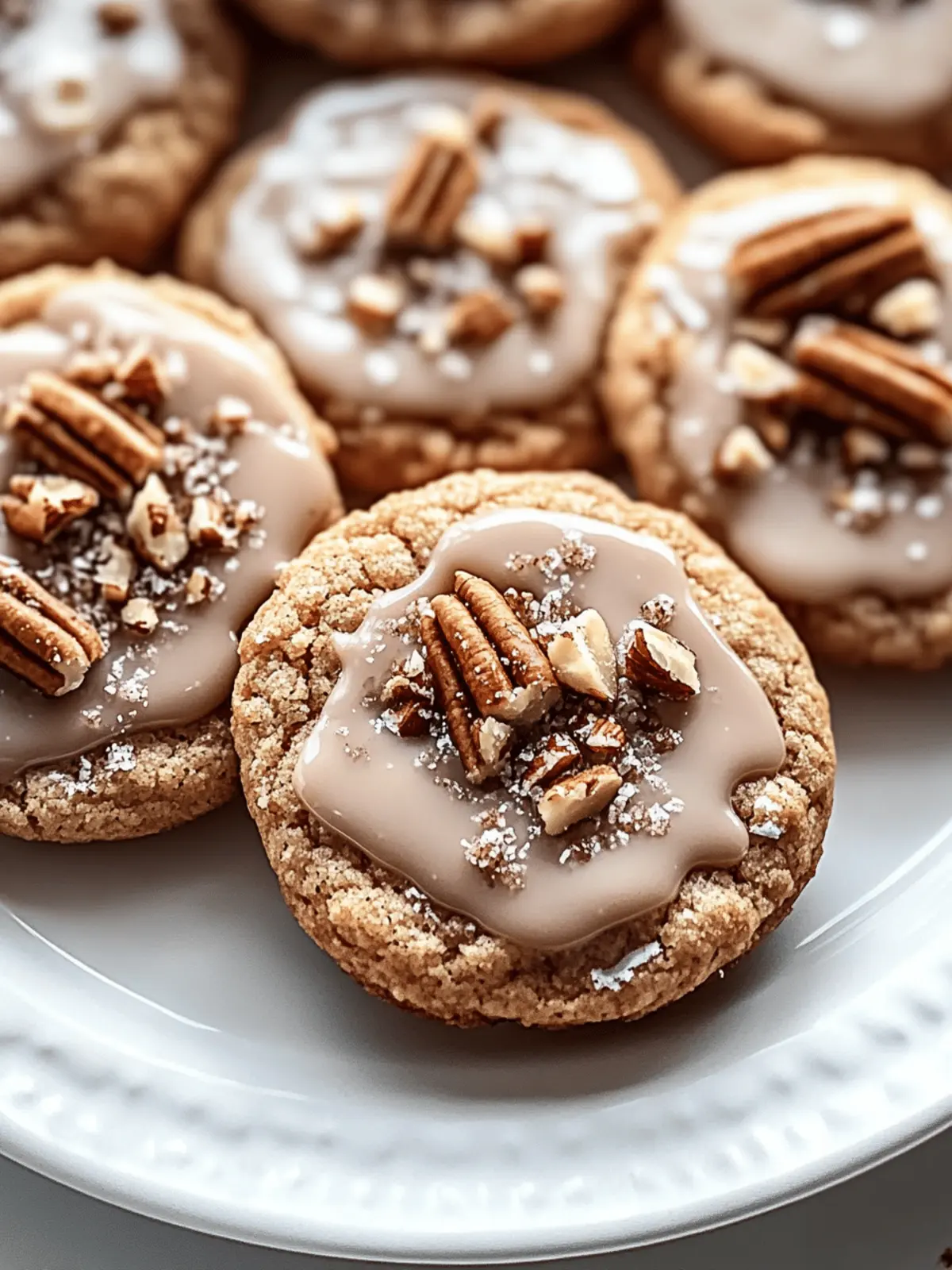 Glazed Cinnamon Nut Cookies