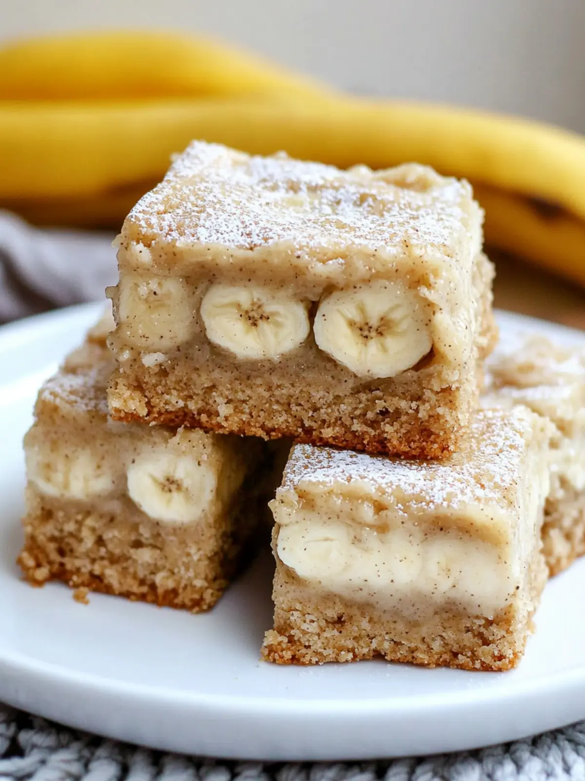 Ooey Gooey Banana Bars