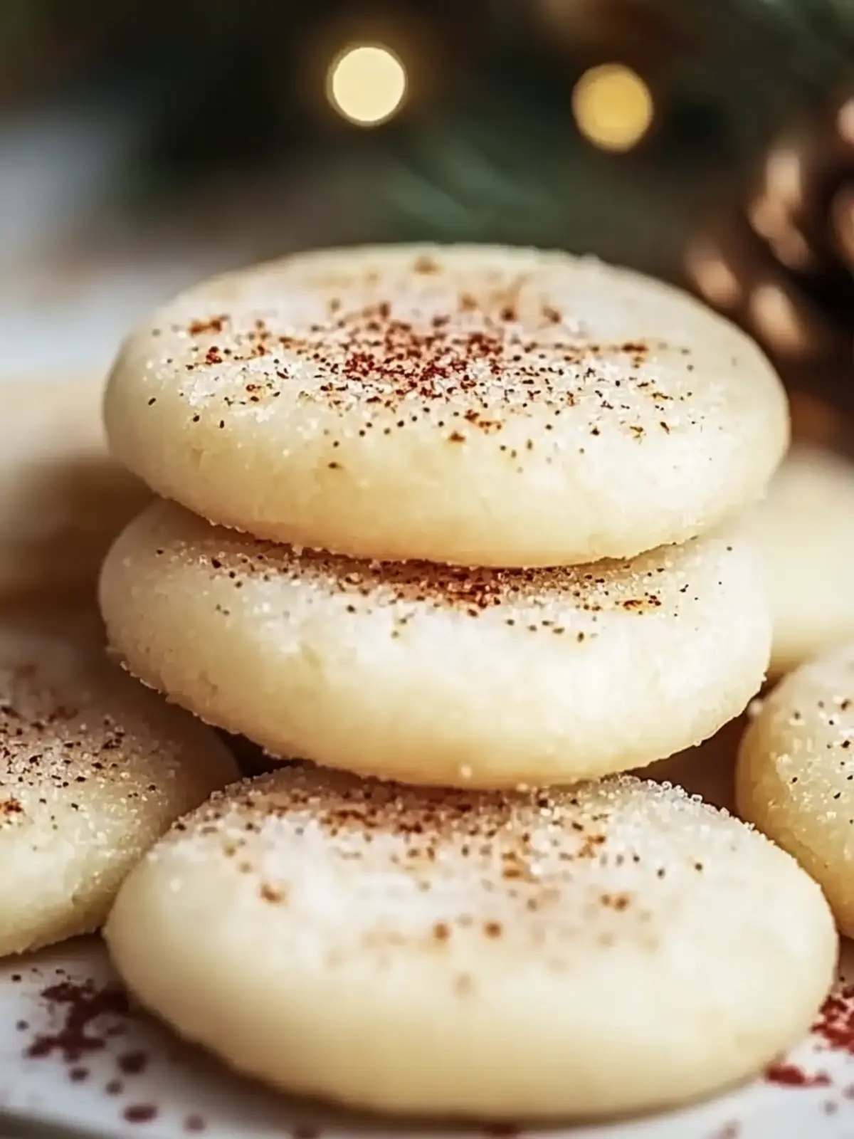 Melt-in-Your-Mouth Eggnog Sugar Cookies