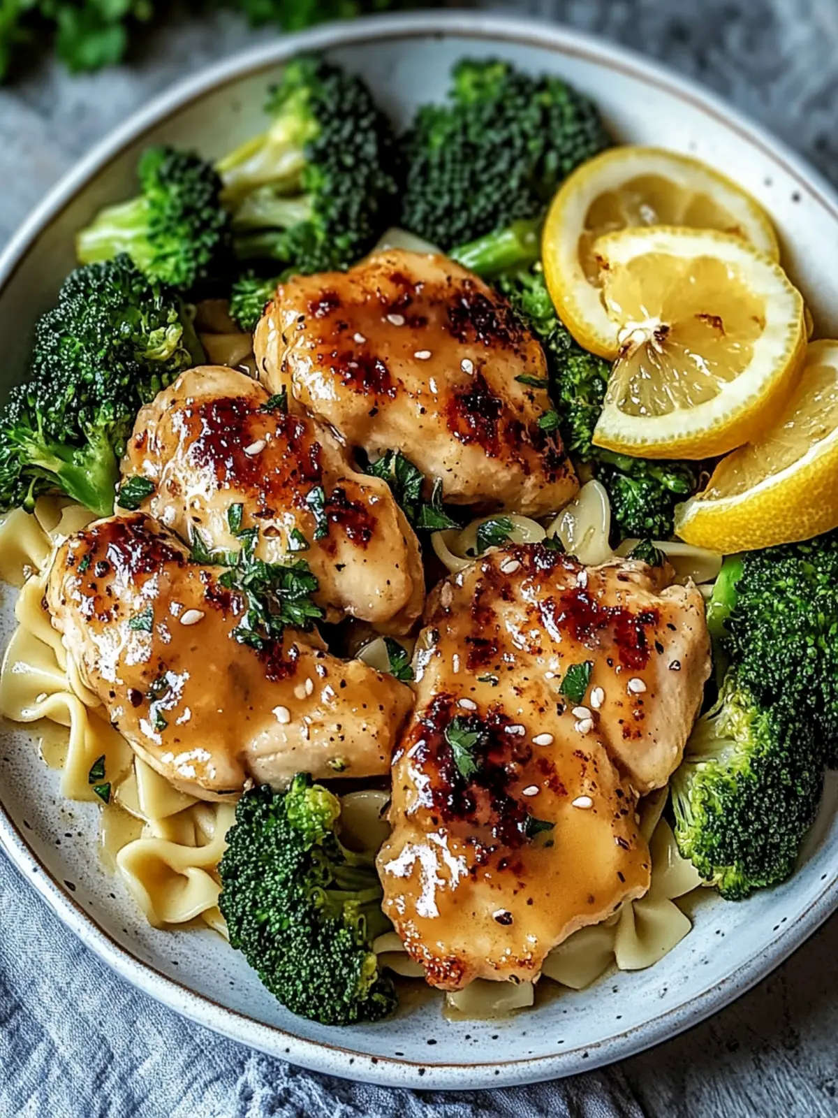 Cowboy Butter Lemon Bowtie Chicken with Broccoli Today