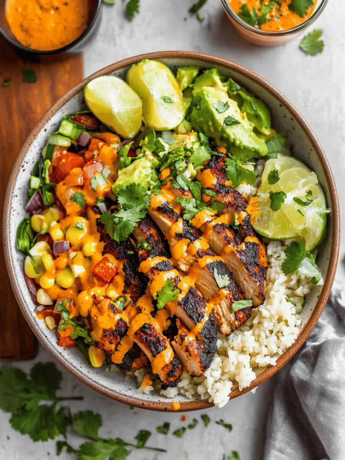 Cilantro Lime Chicken Bowls