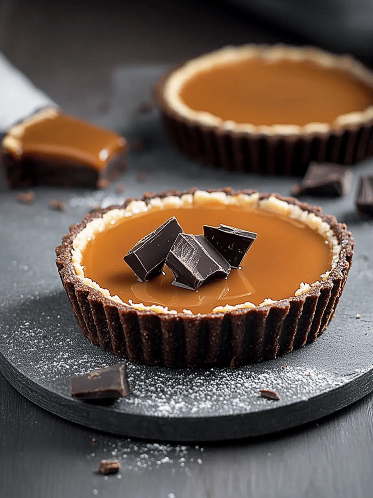 Salted Caramel Chocolate Tart
