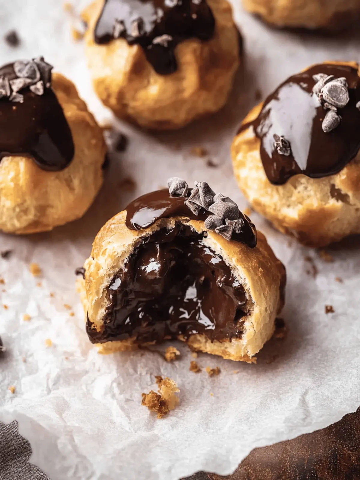 Chocolate Cream Puffs