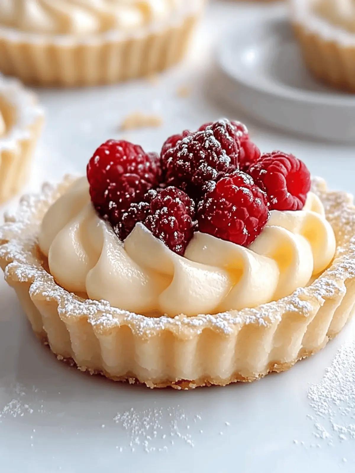 Elegant White Chocolate Mousse Tart