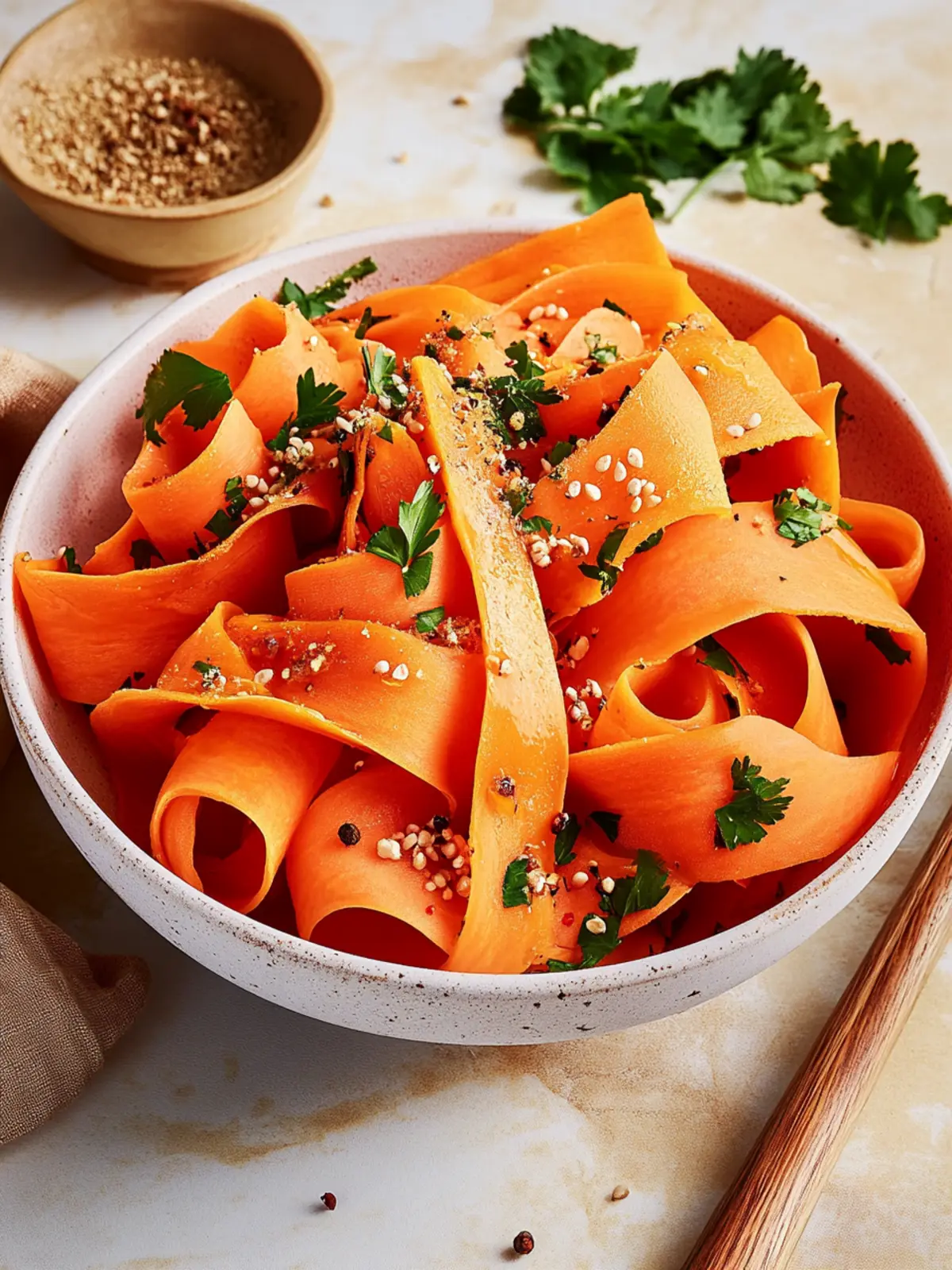 Viral Carrot Ribbon Salad