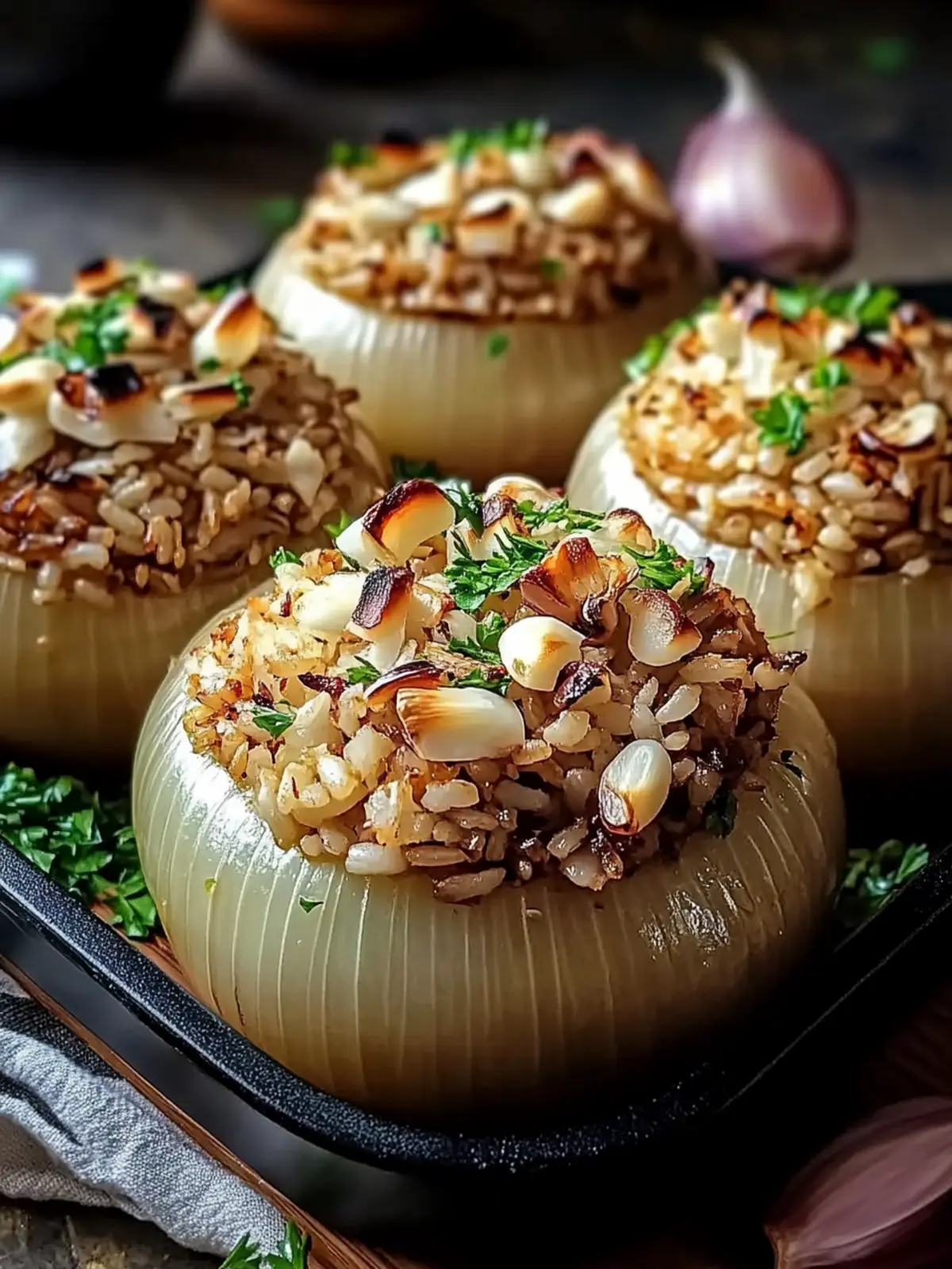 eweled Rice Stuffed Onions