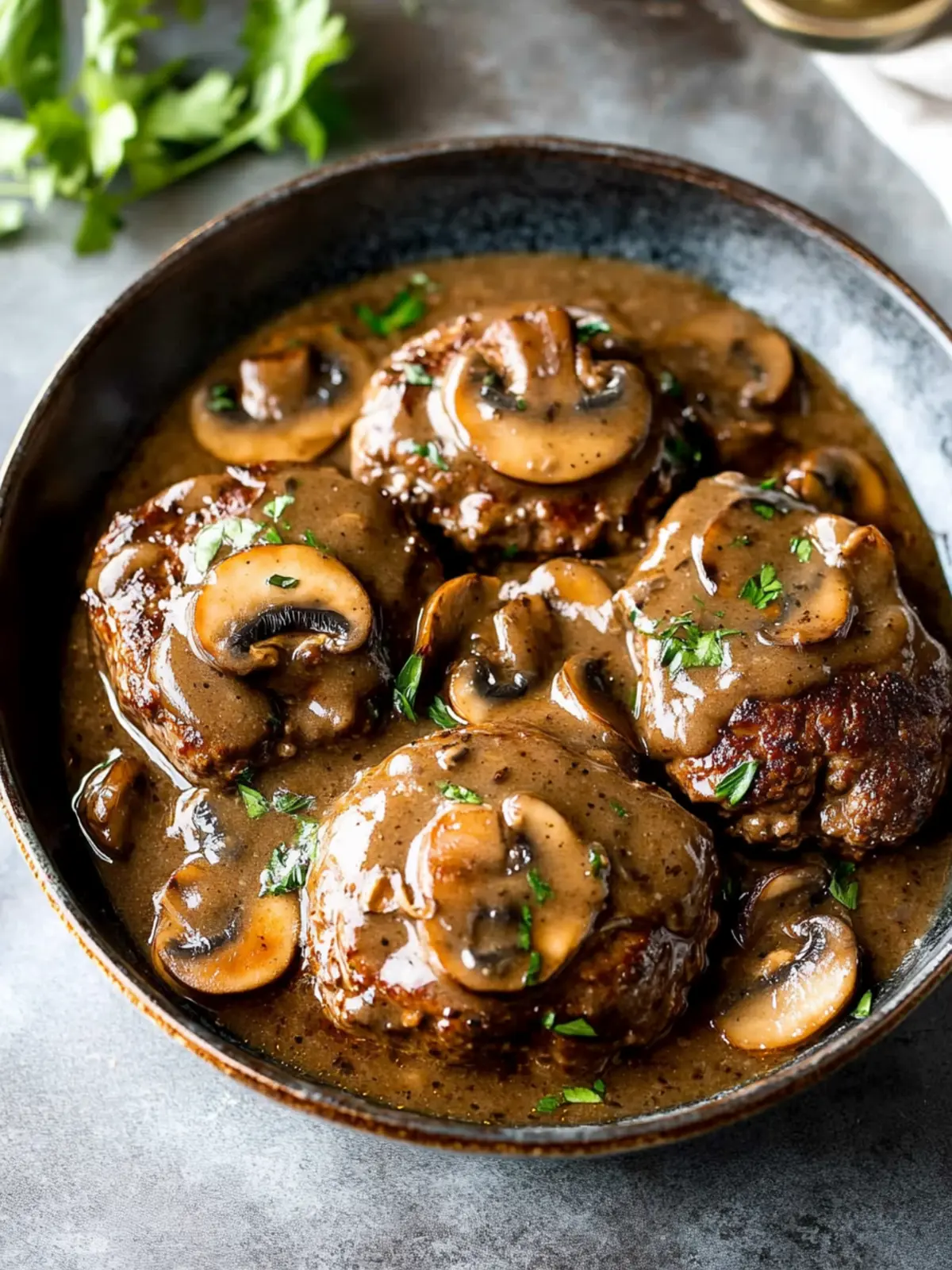 Salisbury Steak with Mushroom Gravy