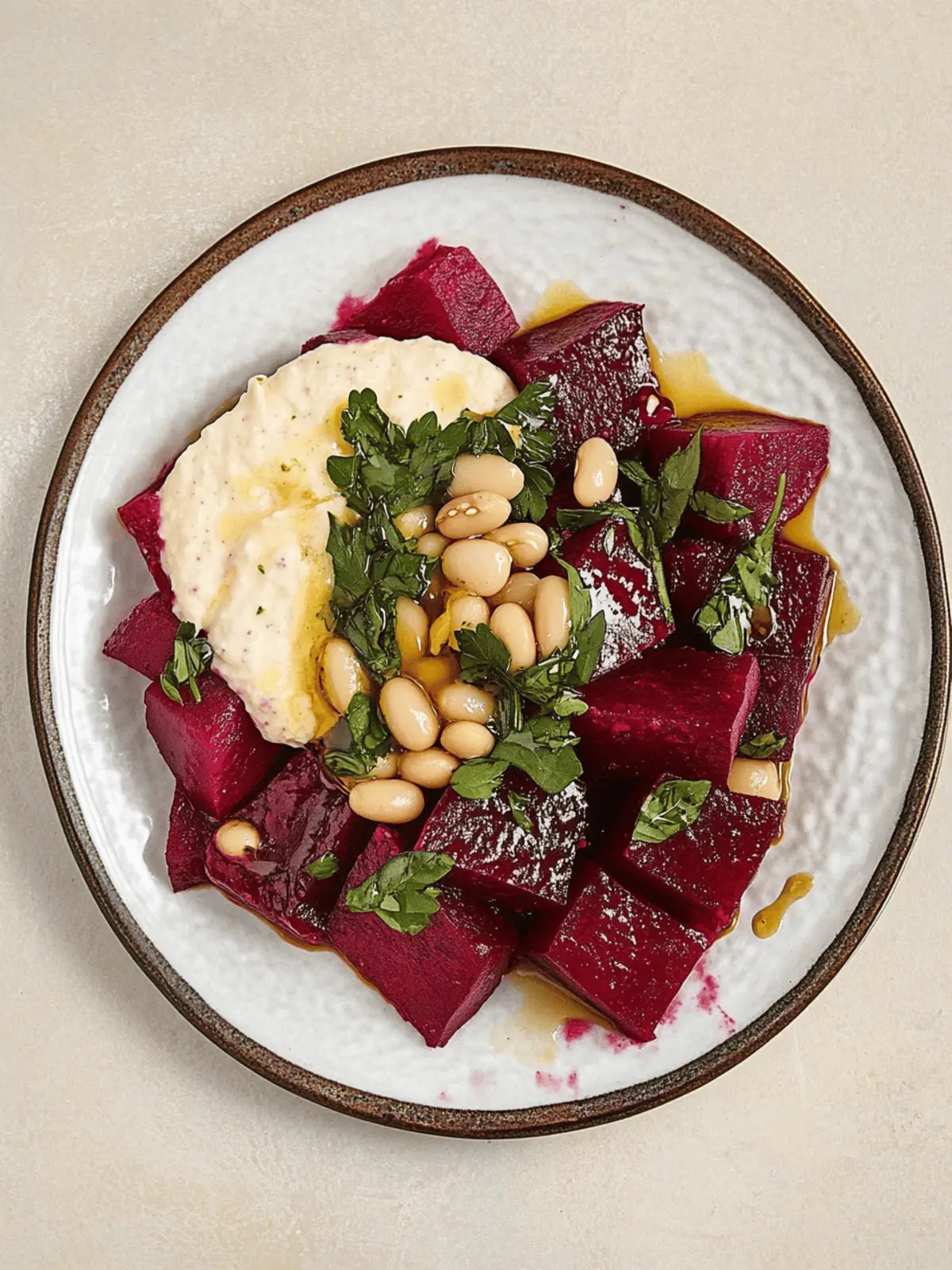 Herby White Bean & Beet Salad