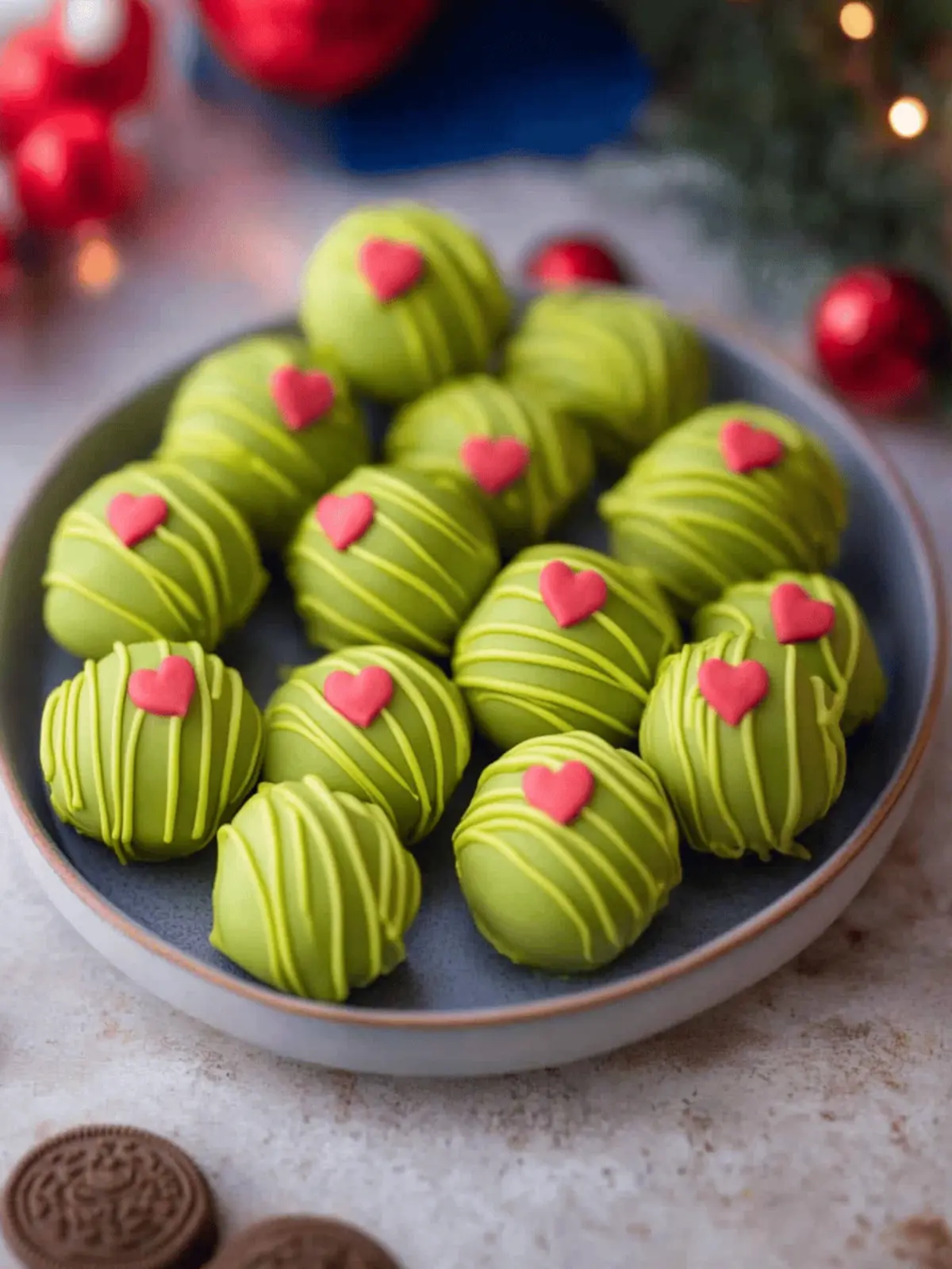 The Best No-Bake Grinch Oreo Truffles Recipe