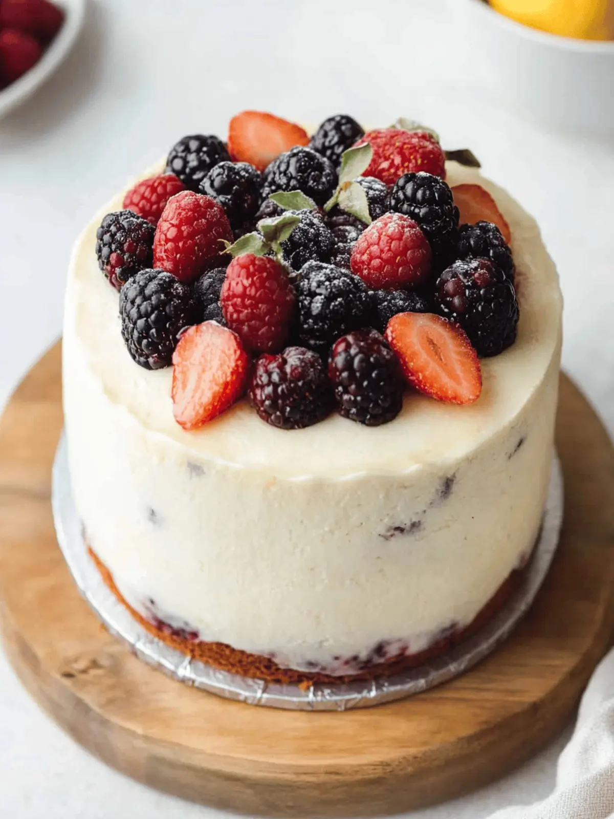 Lemon Berry Mascarpone Cake