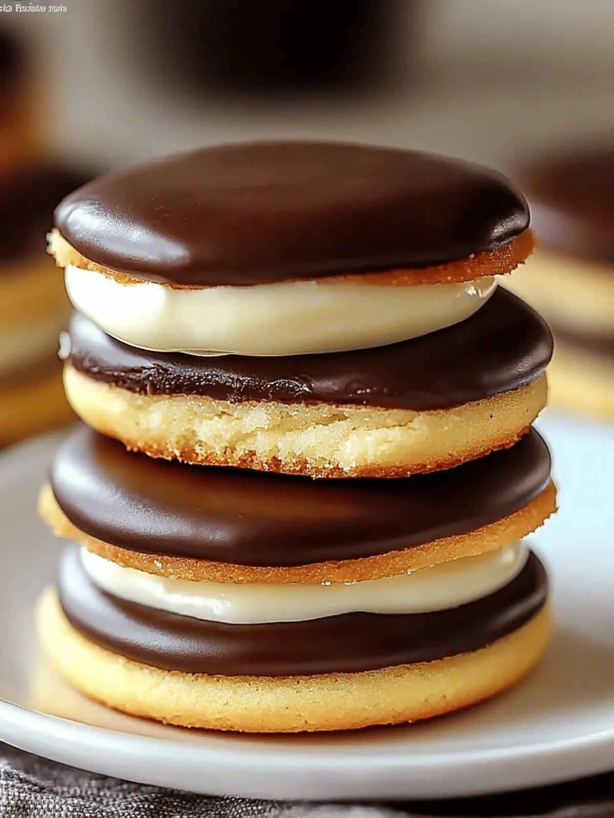 Boston Cream Pie Cookies