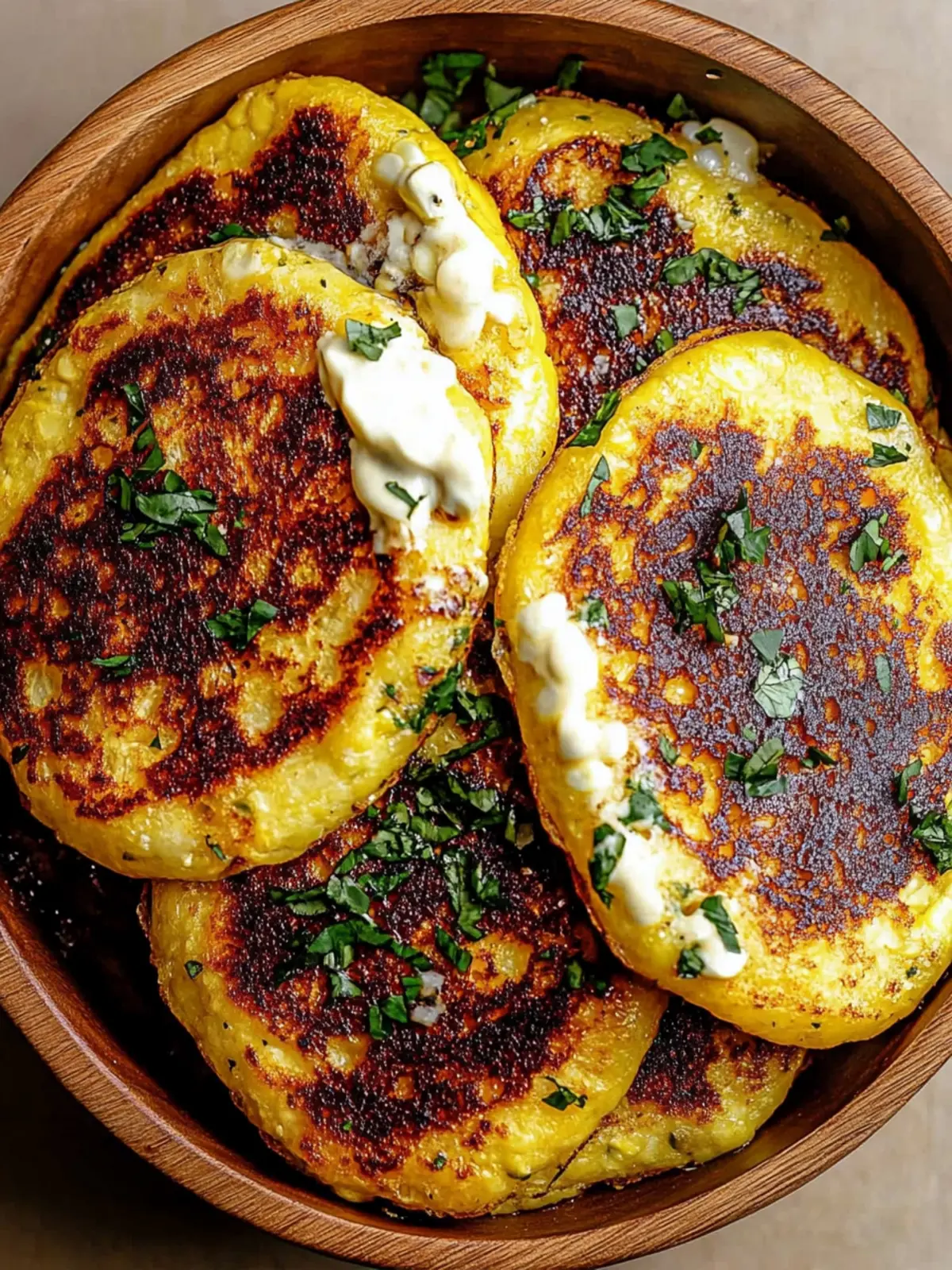Venezuelan Sweet Corn Cachapas