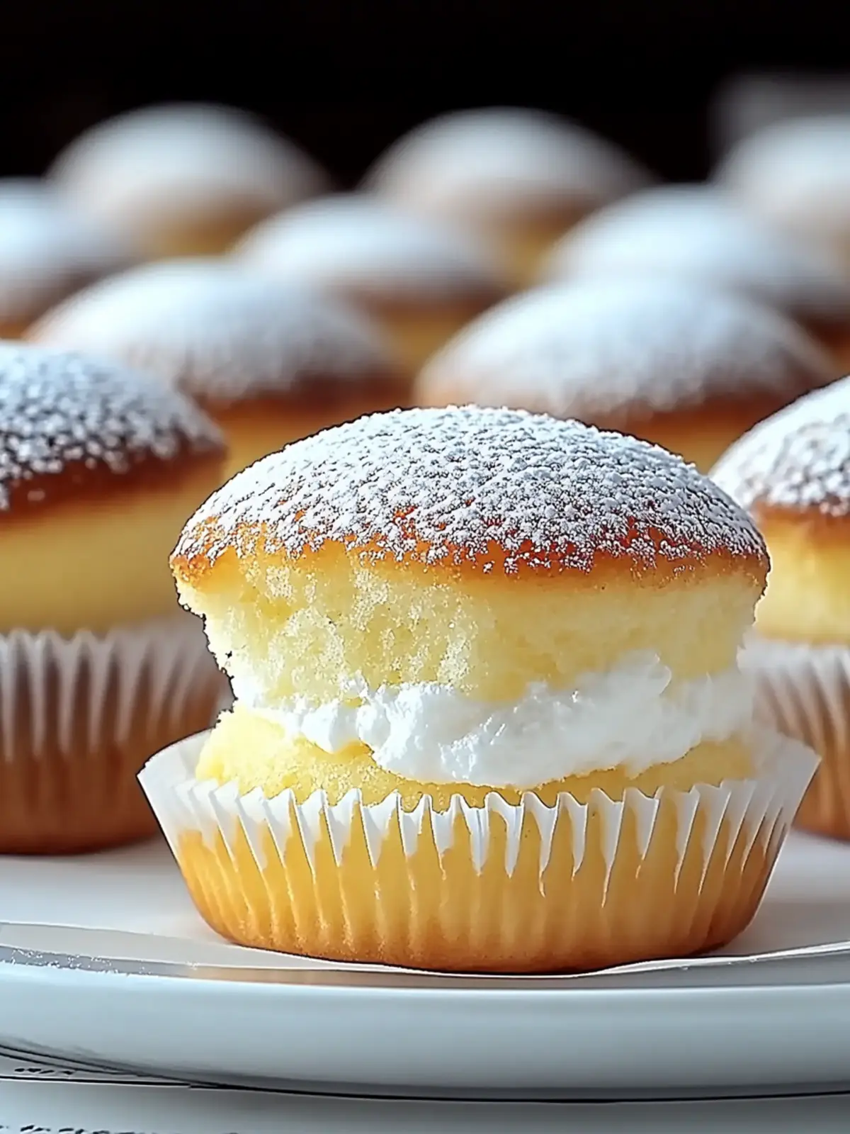Fluffy Japanese Cotton Cheesecake Cupcakes