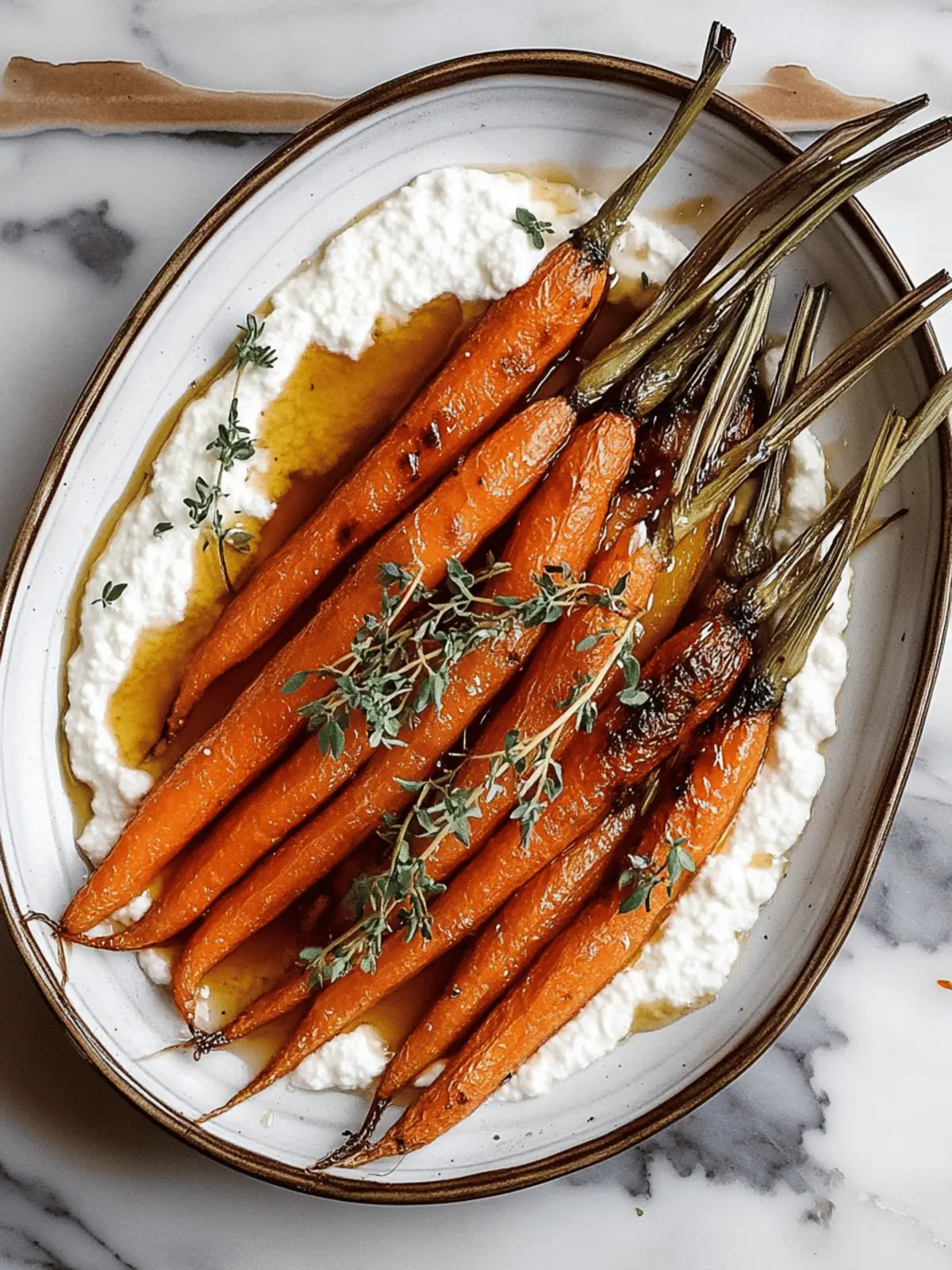 Roasted Carrots with Whipped Ricotta and Hot Honey