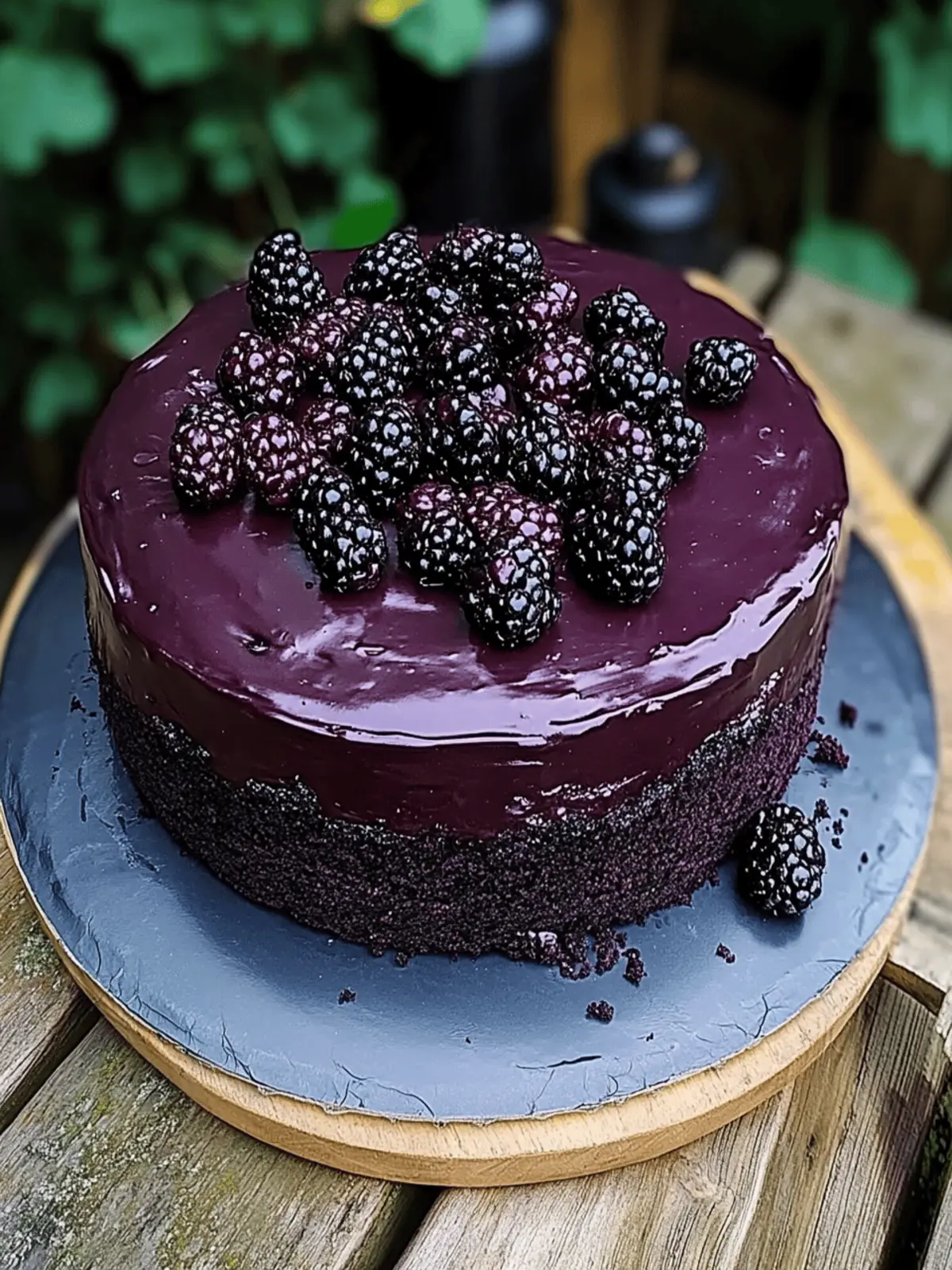 Blackberry Velvet Gothic Cake
