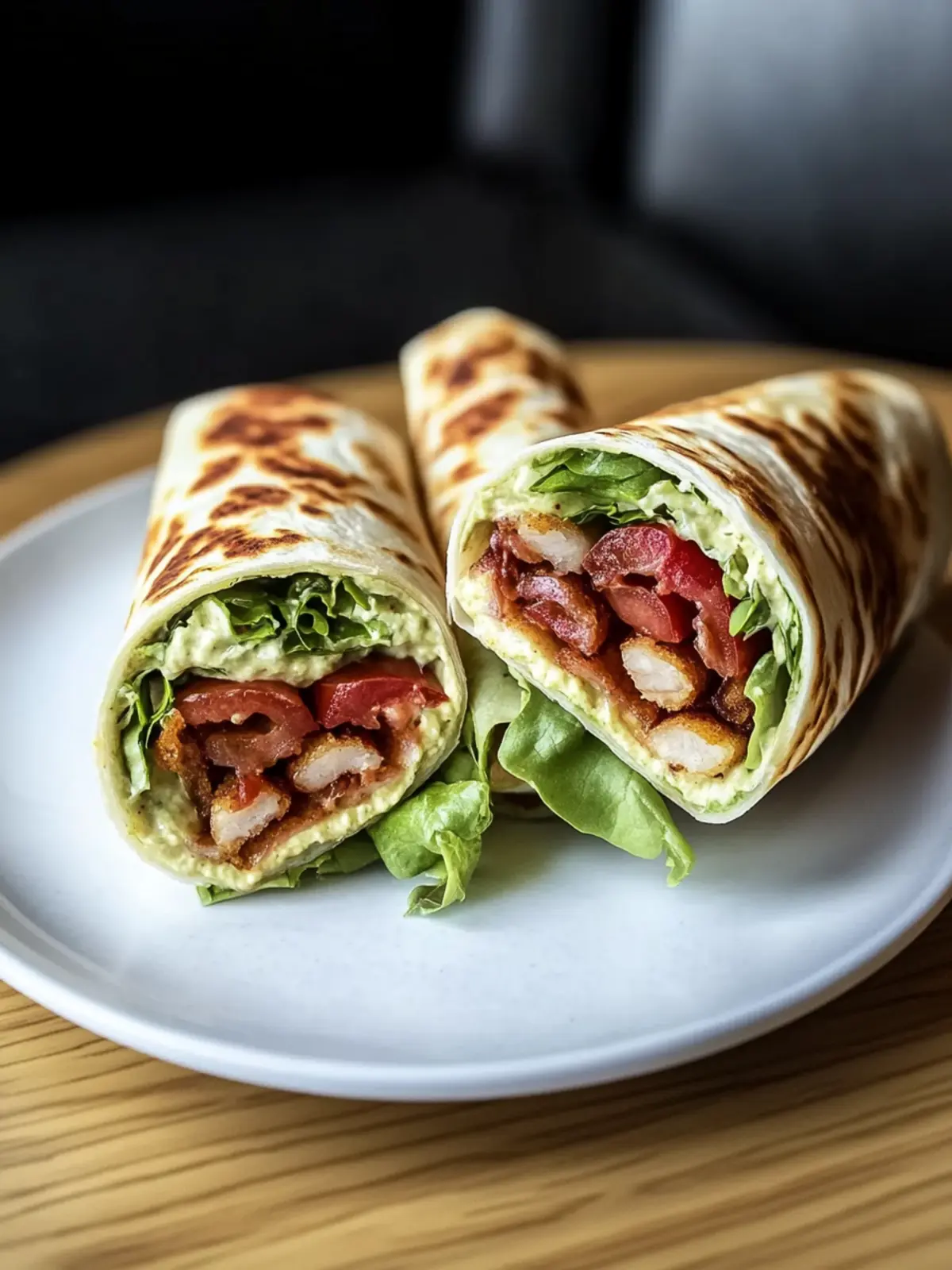 Gourmet BLT Wraps with Secret Sauce