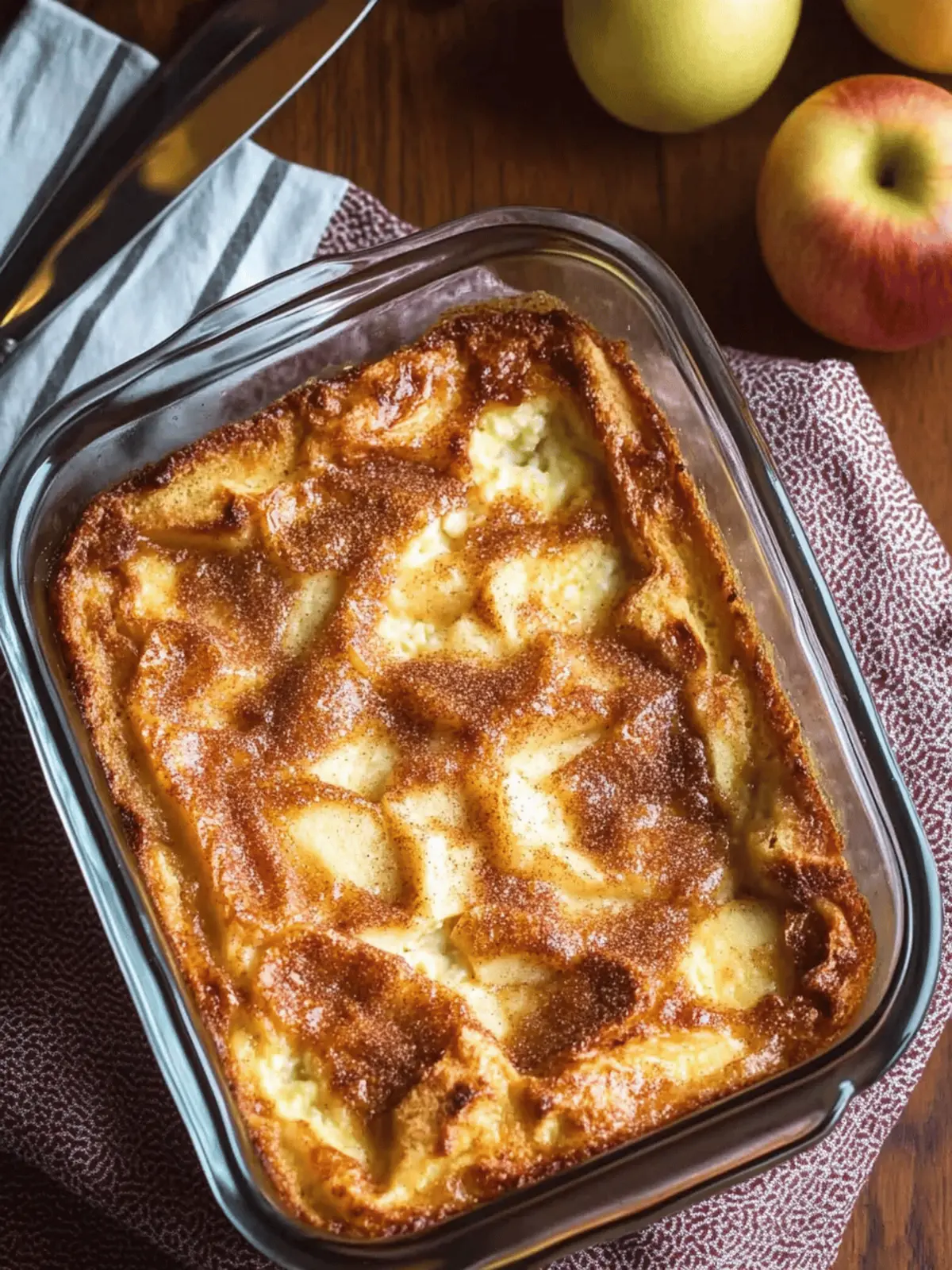 Apple Cinnamon Cottage Cheese Bake