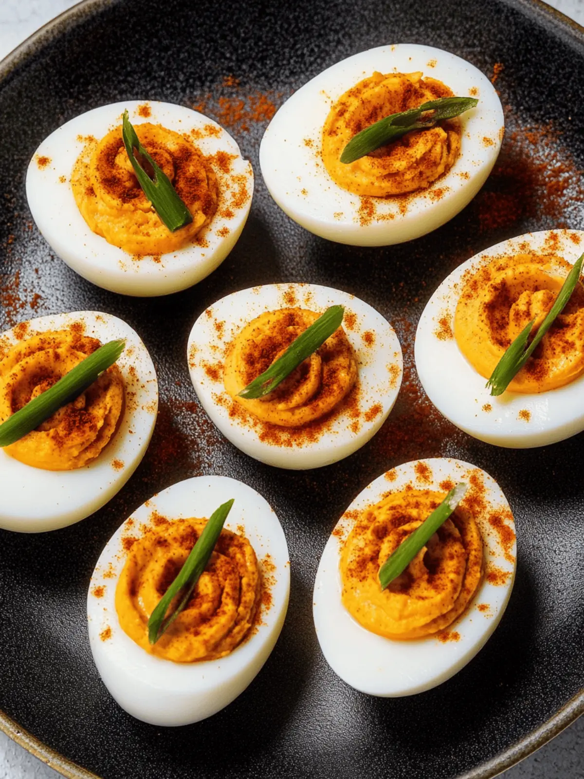 Pumpkin Deviled Eggs