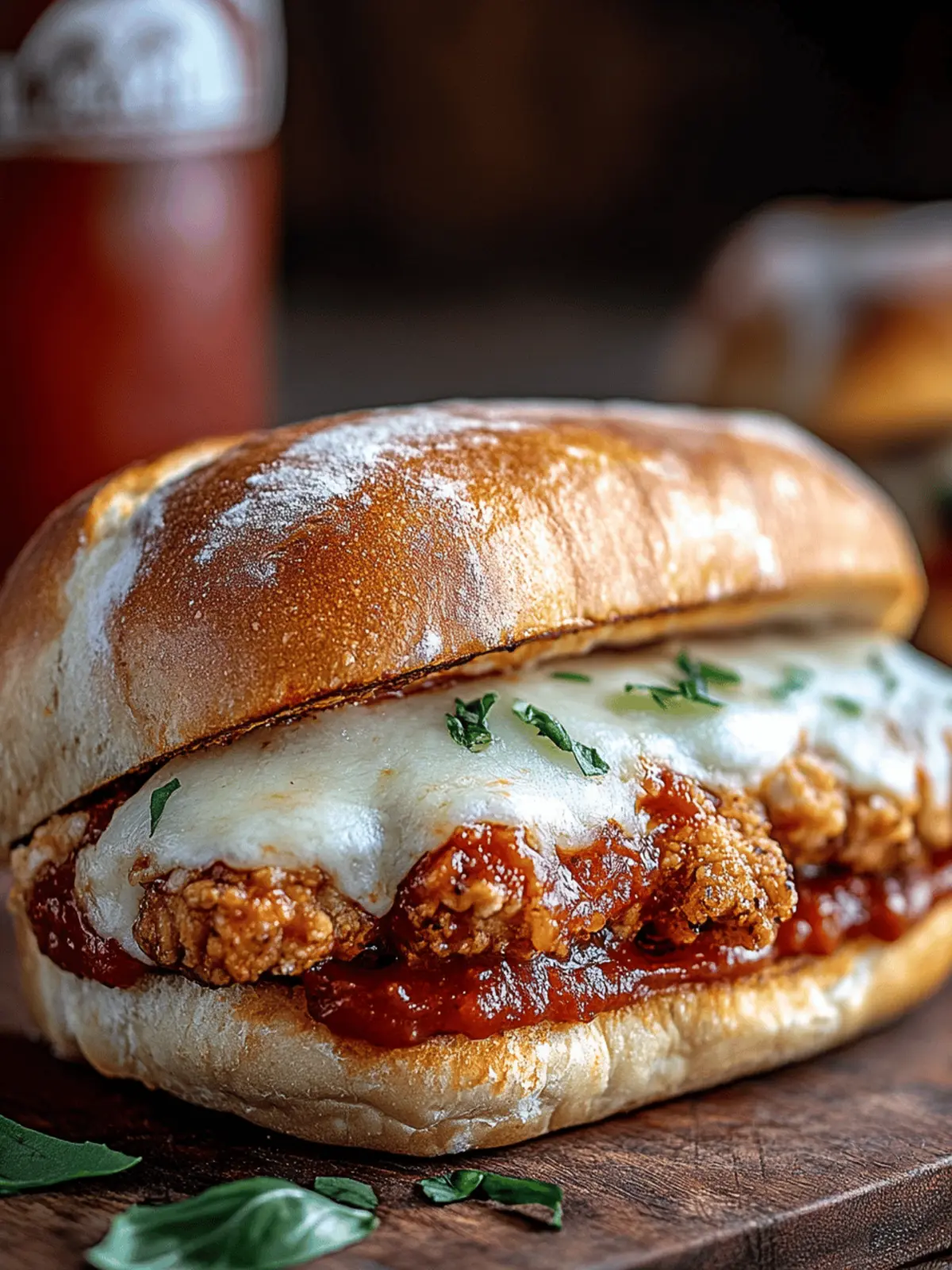 The Ultimate Chicken Parm Sandwich