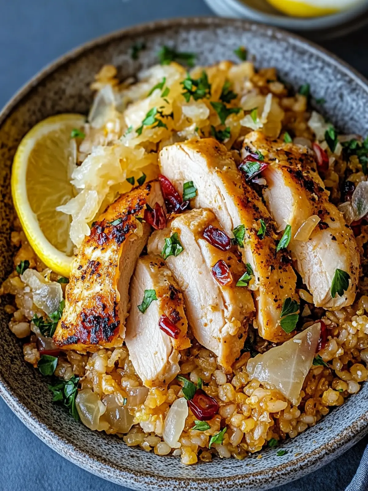 Chicken Bulgur and Sauerkraut