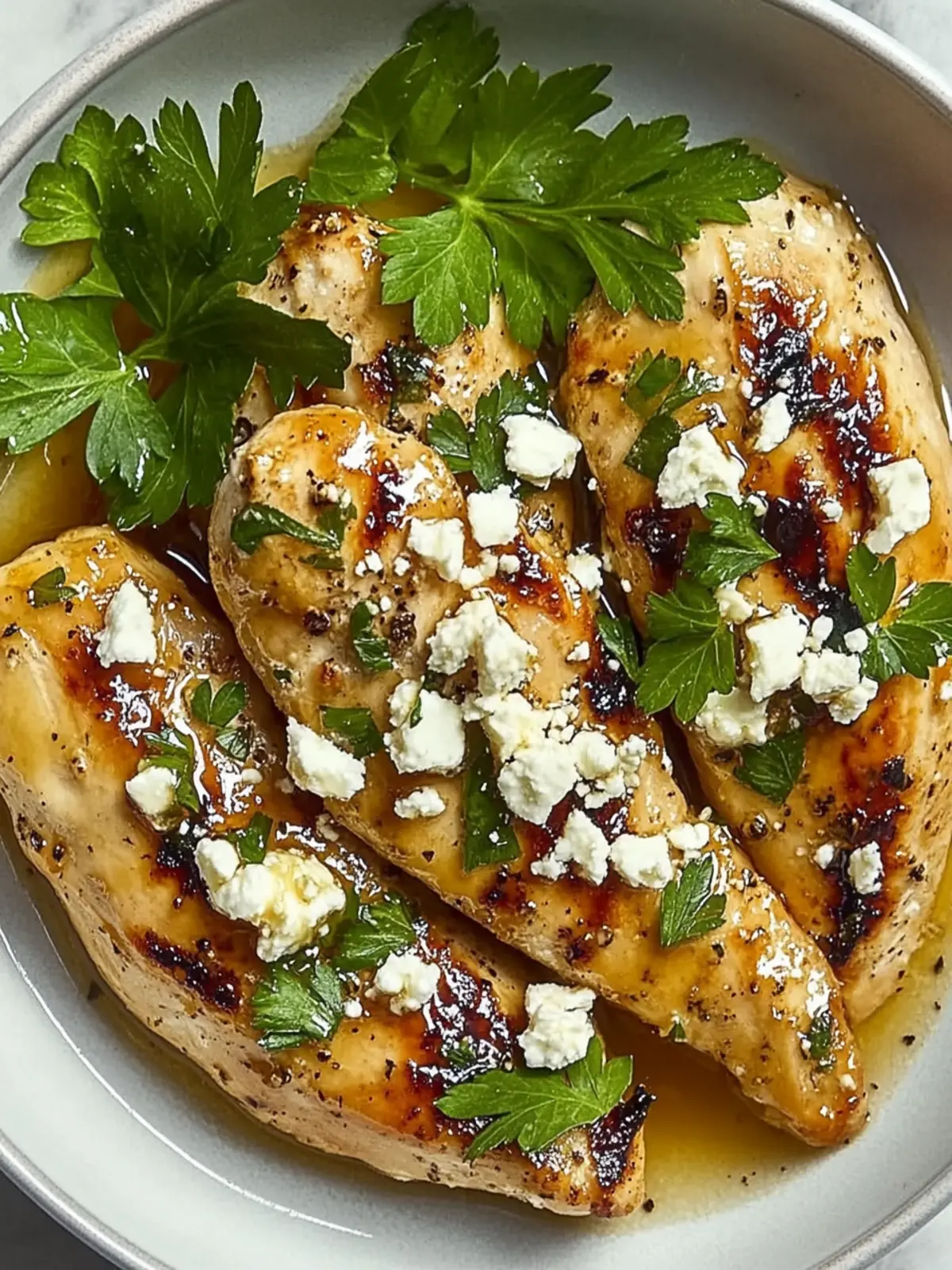 Hot Honey Infused Feta Chicken